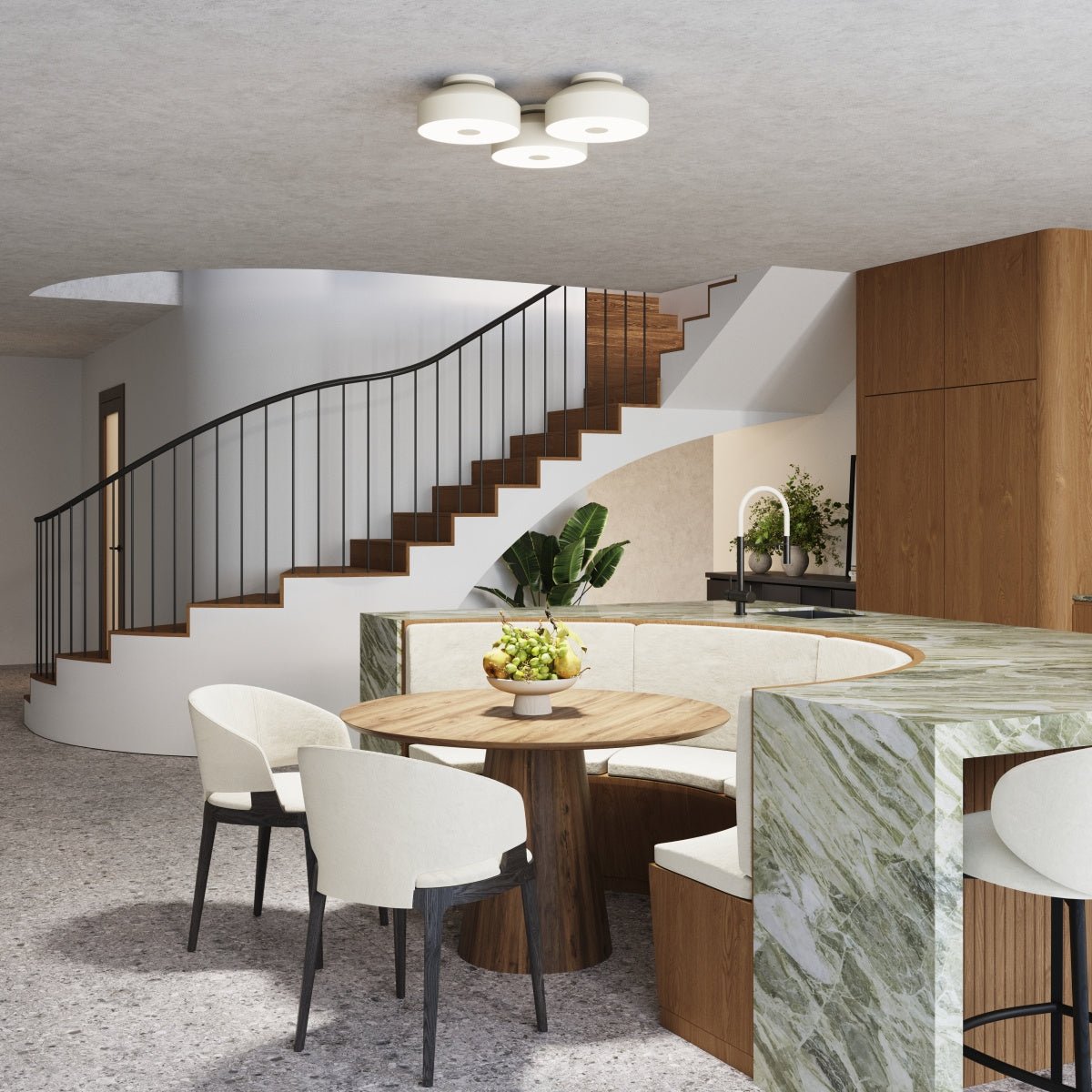 Plafond "OMIQ" – Deckenleuchte in Beige | Dexity Lichtdesign