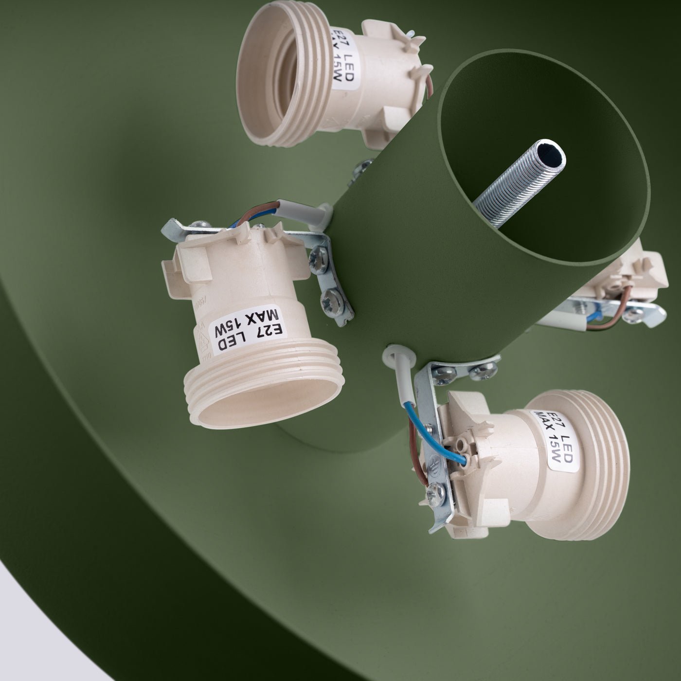 Plafond "OMIQ" – Deckenleuchte in Olivgrün | Dexity Lichtdesign