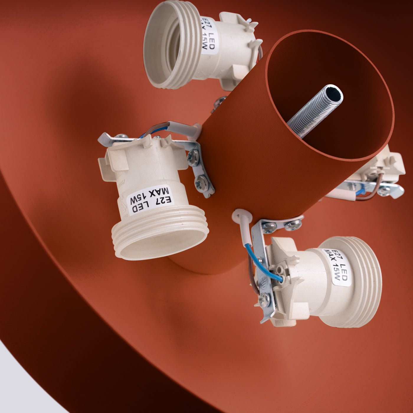 Plafond "OMIQ" – Deckenleuchte in Roter Ocker | Dexity Lichtdesign