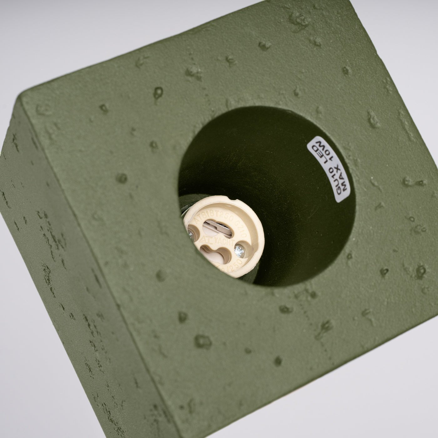 Plafond "QUAD" – in Olivgrün | Dexity Lichtdesign