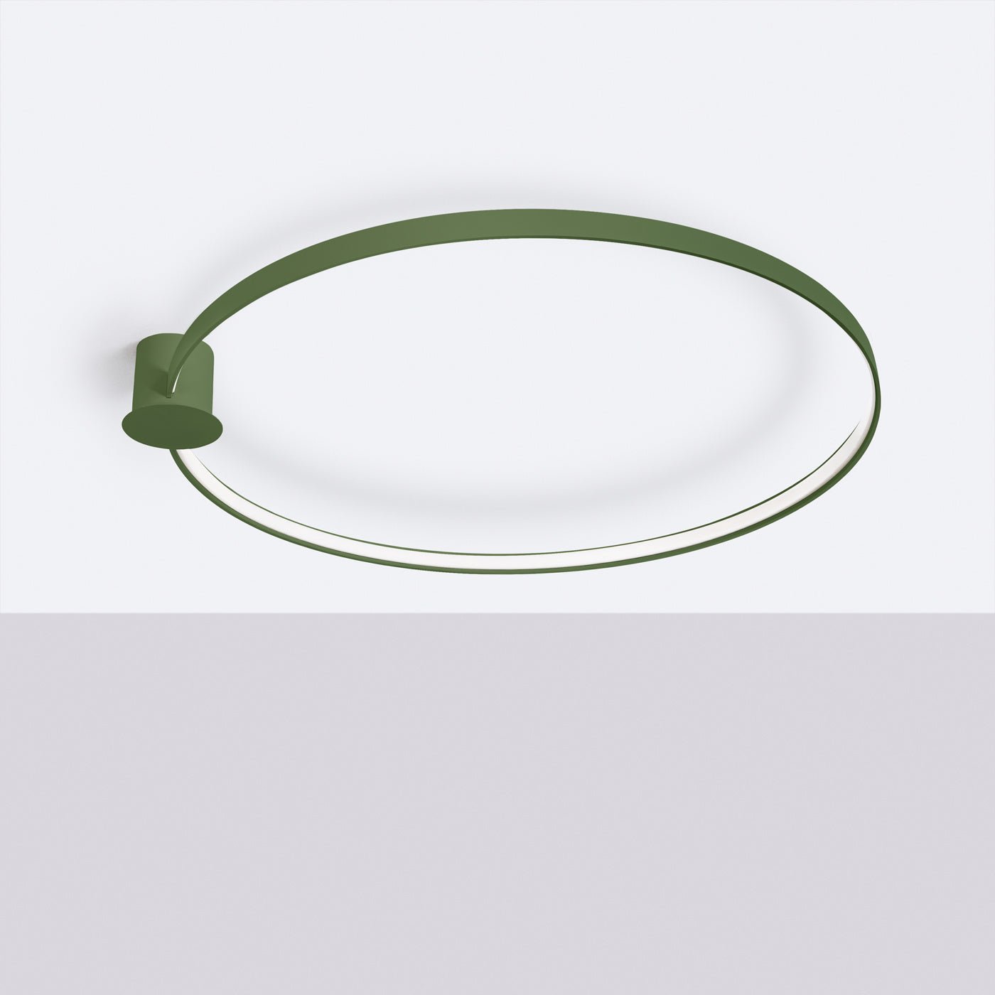 Plafond "RIO 110" 4000K – Deckenleuchte in Olivgrün | Dexity Lichtdesign