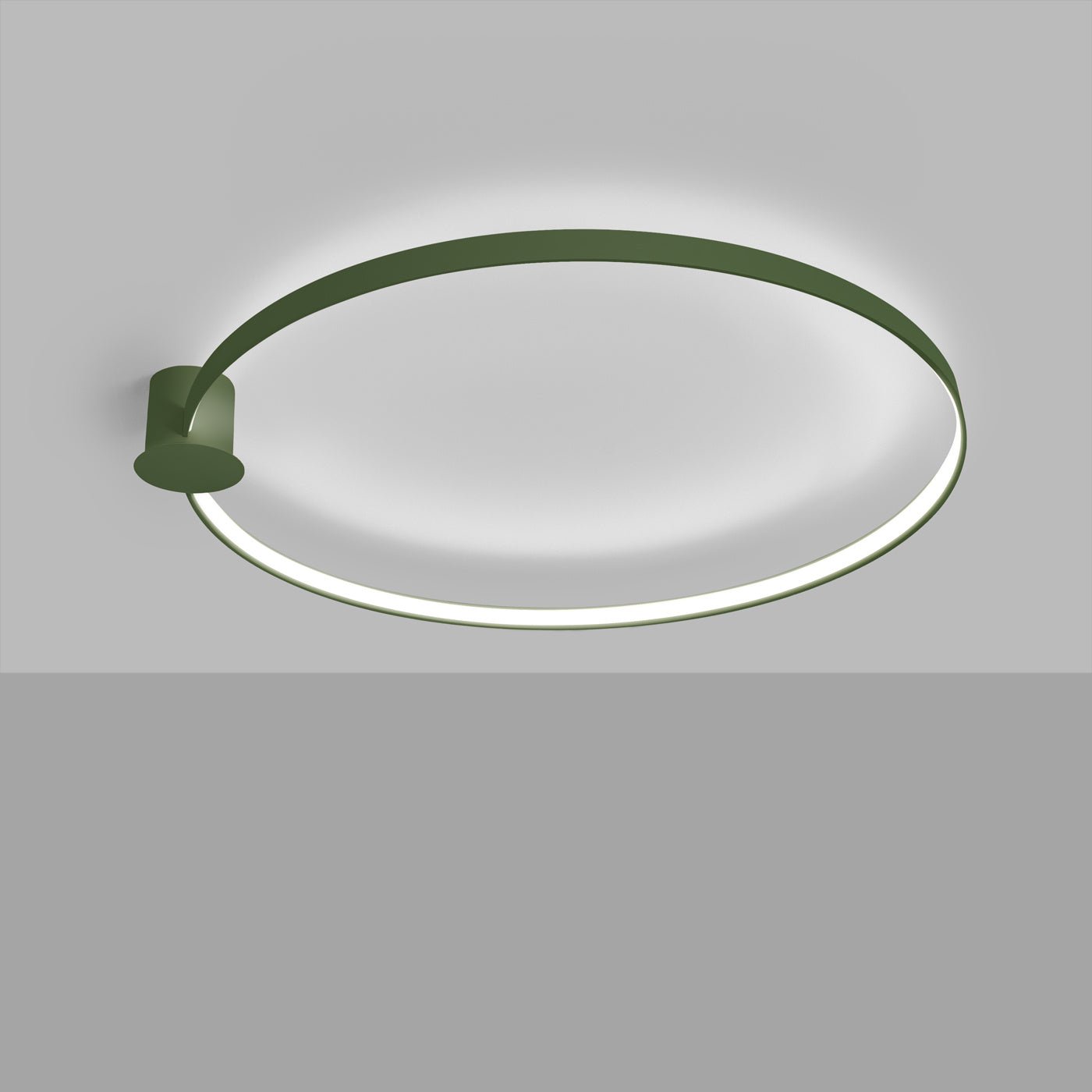 Plafond "RIO 110" 4000K – Deckenleuchte in Olivgrün | Dexity Lichtdesign