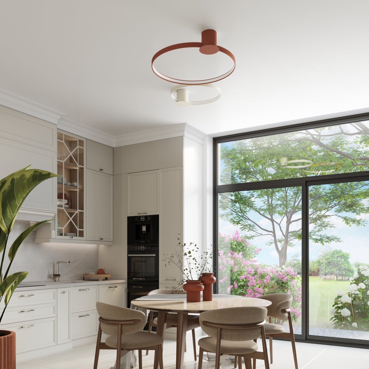 Plafond "RIO 55" 4000K – Deckenleuchte in Beige | Dexity Lichtdesign