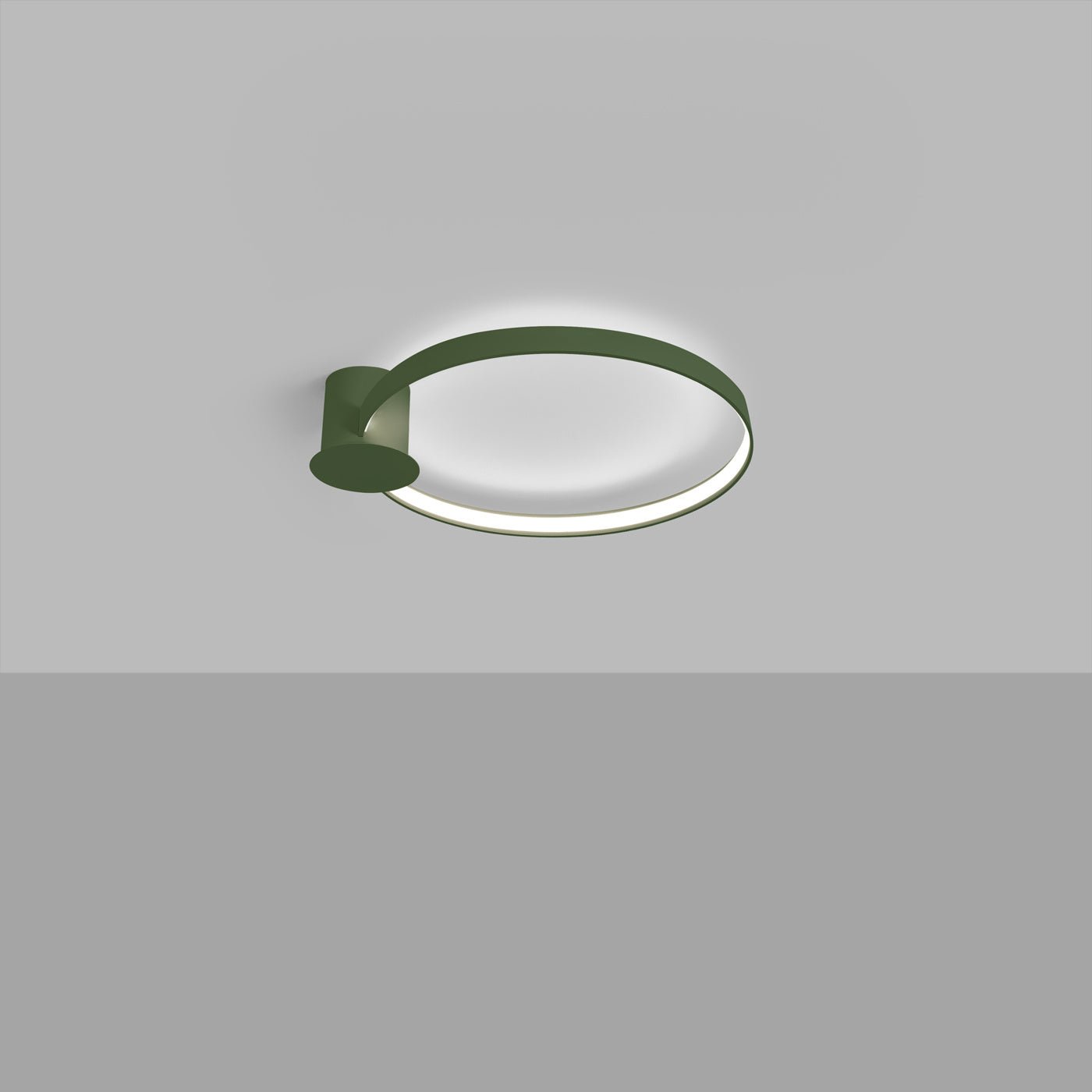 Plafond "RIO 55" 4000K – Deckenleuchte in Olivgrün | Dexity Lichtdesign