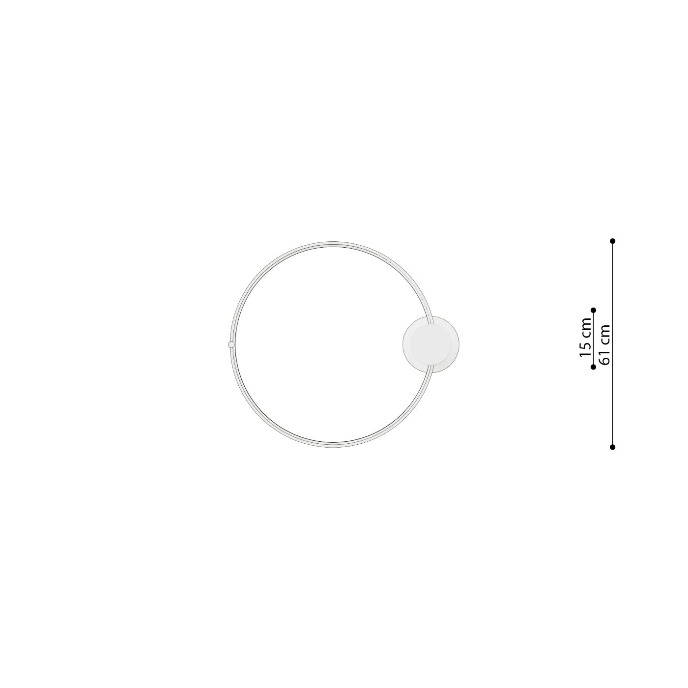 Plafond "RIO 55" 4000K – Deckenleuchte in Roter Ocker | Dexity Lichtdesign