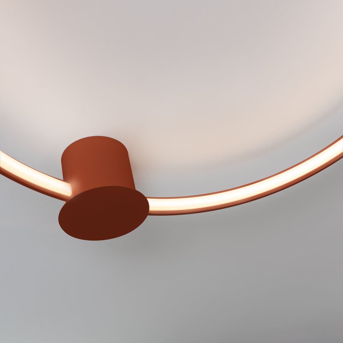 Plafond "RIO 78" 3000K – Deckenleuchte in Roter Ocker | Dexity Lichtdesign