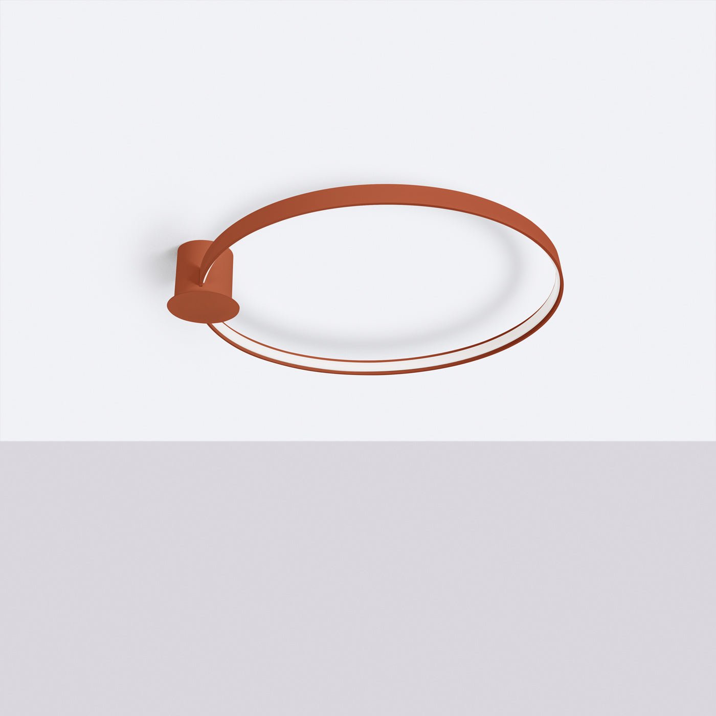 Plafond "RIO 78" 3000K – Deckenleuchte in Roter Ocker | Dexity Lichtdesign