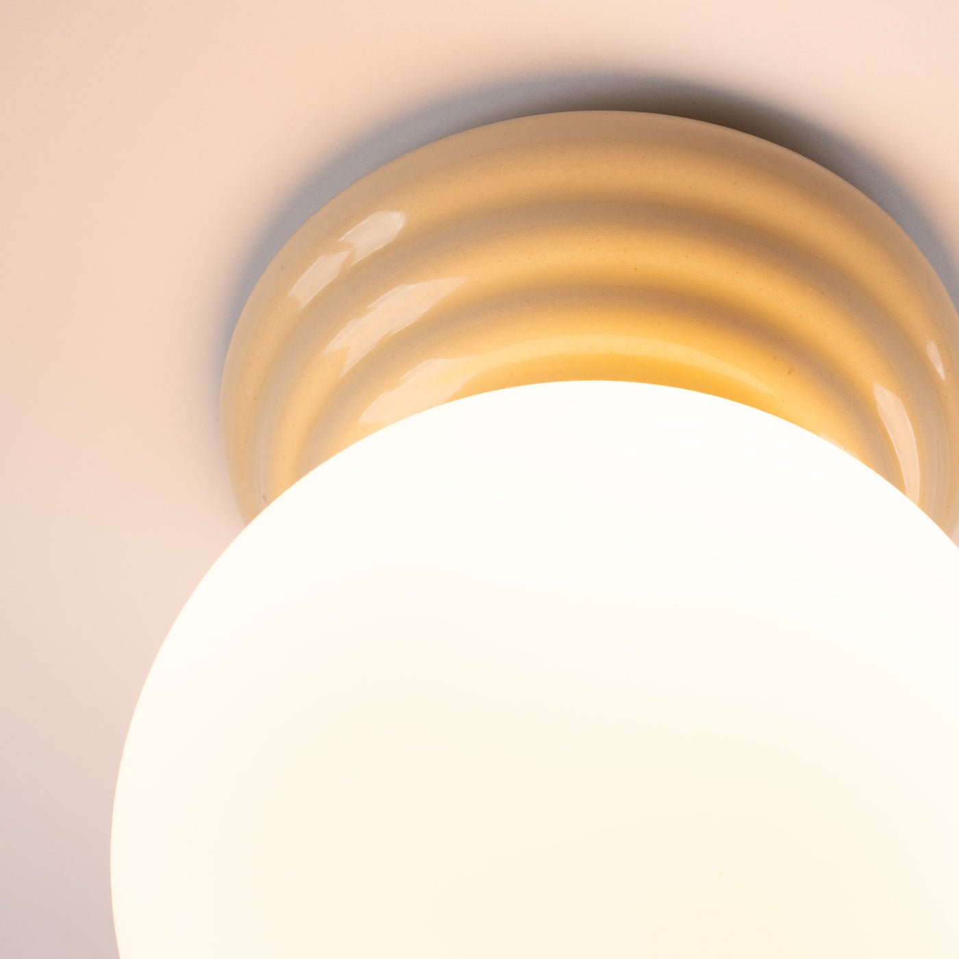 Plafond "ZORI" IP44 – in Beige | Dexity Lichtdesign
