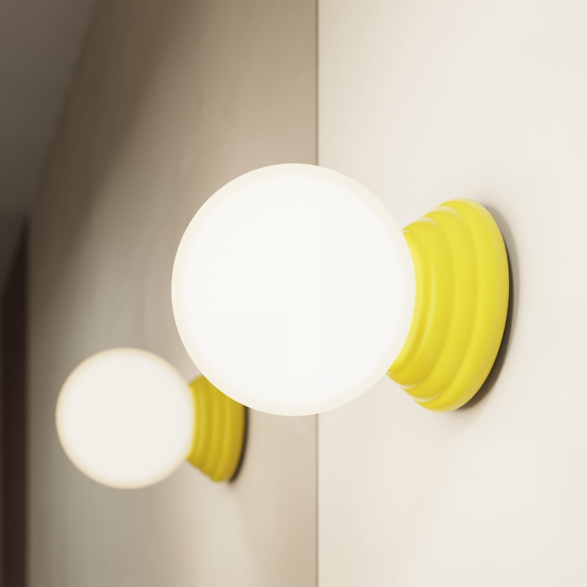 Plafond "ZORI" IP44 – in Gelb | Dexity Lichtdesign