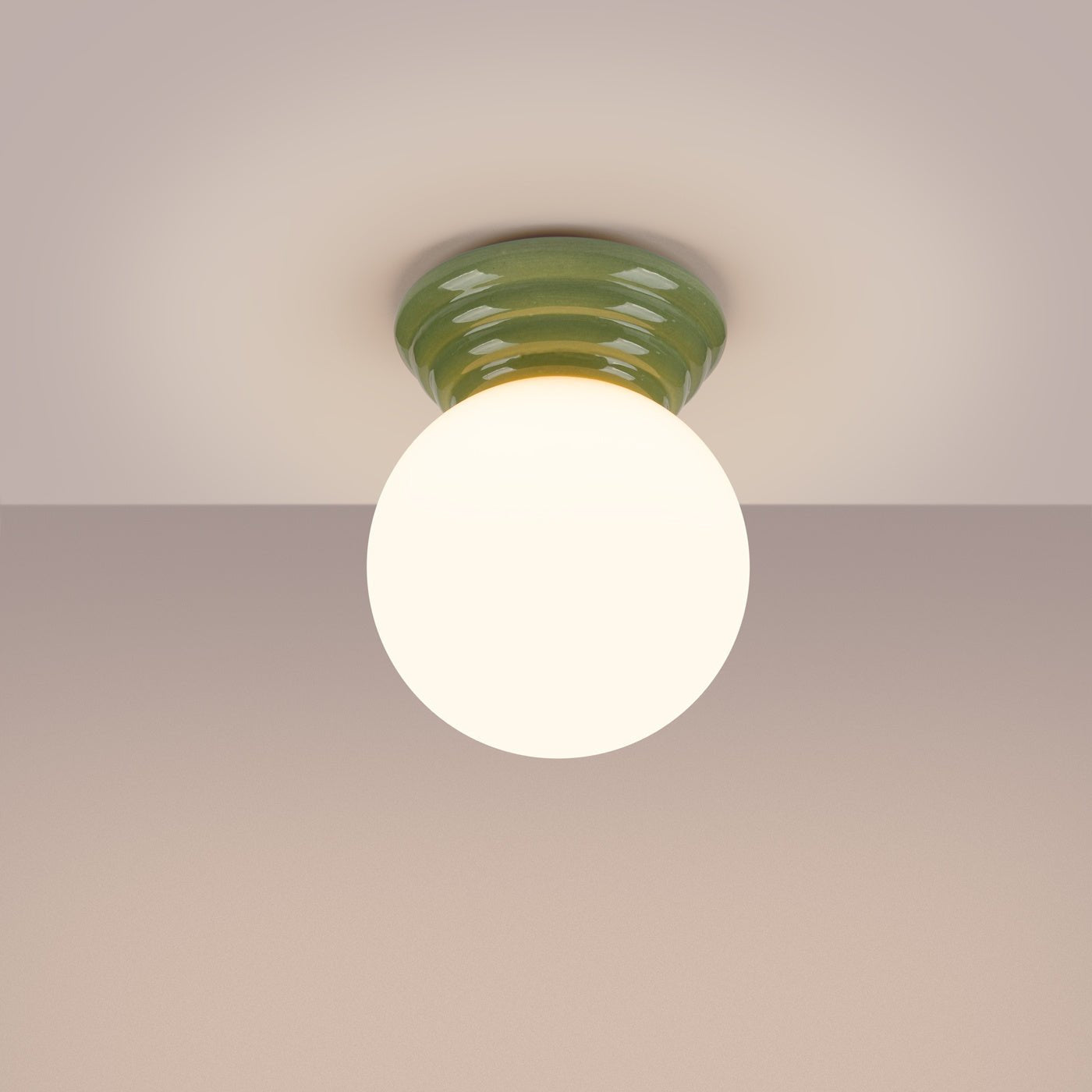 Plafond "ZORI" IP44 – in Grün | Dexity Lichtdesign