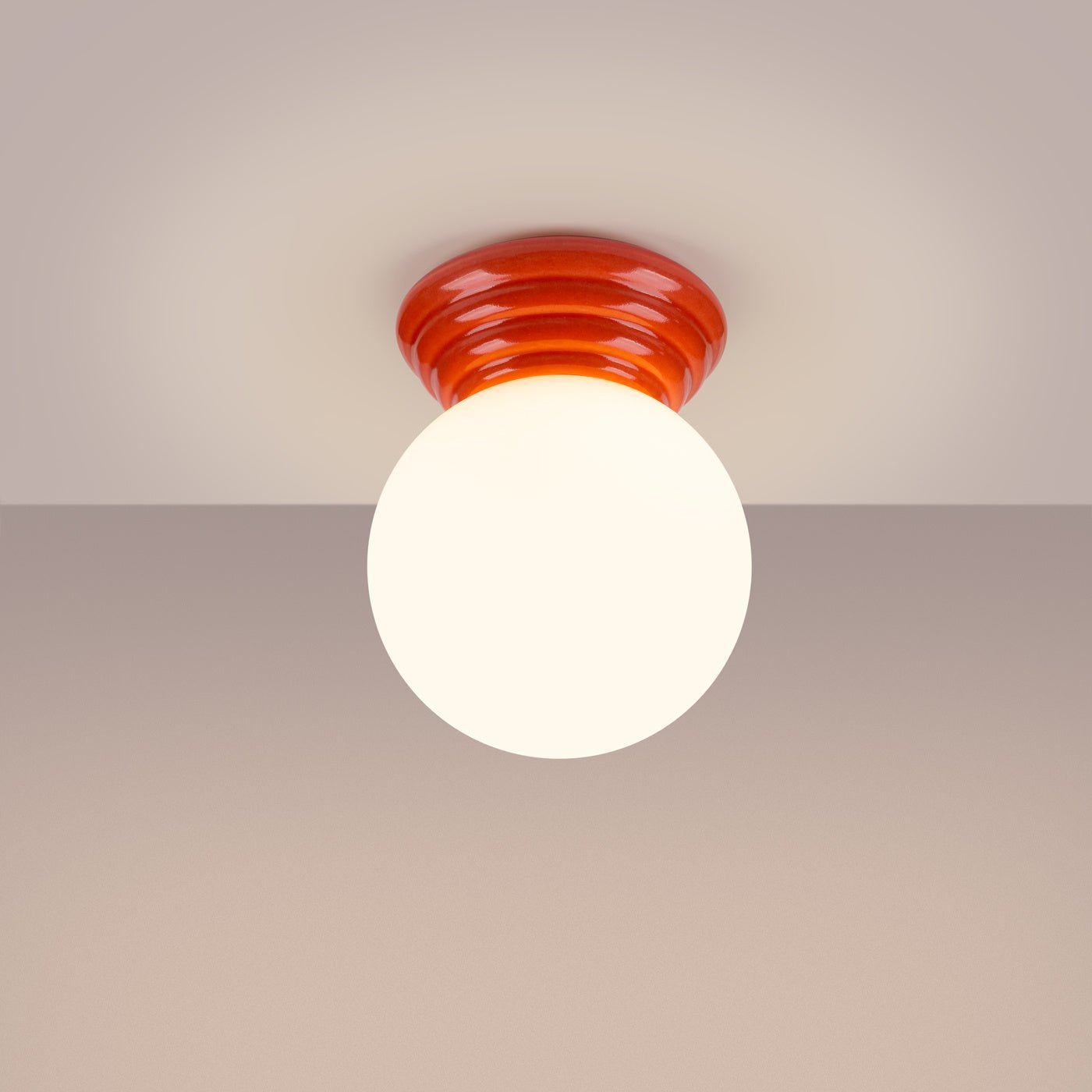 Plafond "ZORI" IP44 – in Apricot | Dexity Lichtdesign