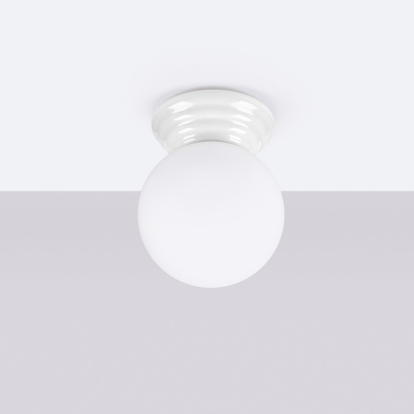 Plafond "ZORI" IP44 – in Weiß | Dexity Lichtdesign