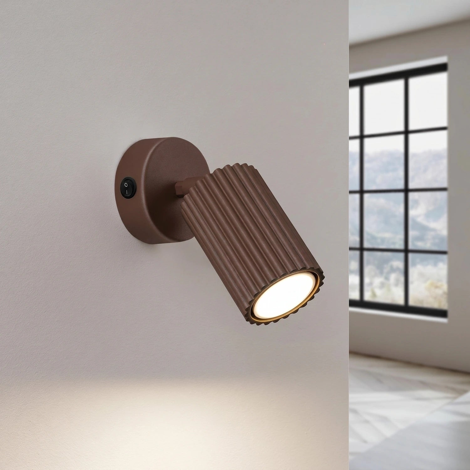 Wandleuchte "KARBON" mit Schalter