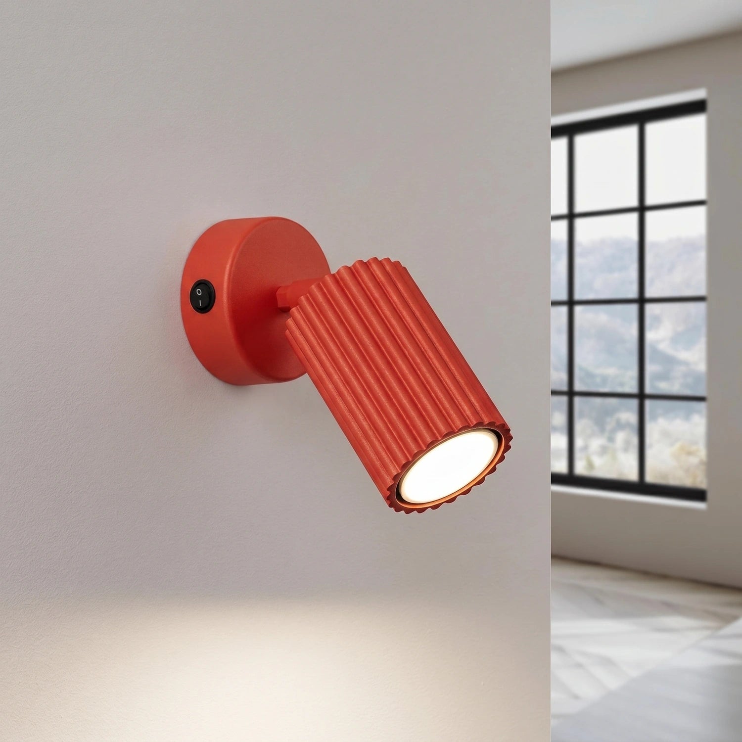 Wandleuchte "KARBON" mit Schalter