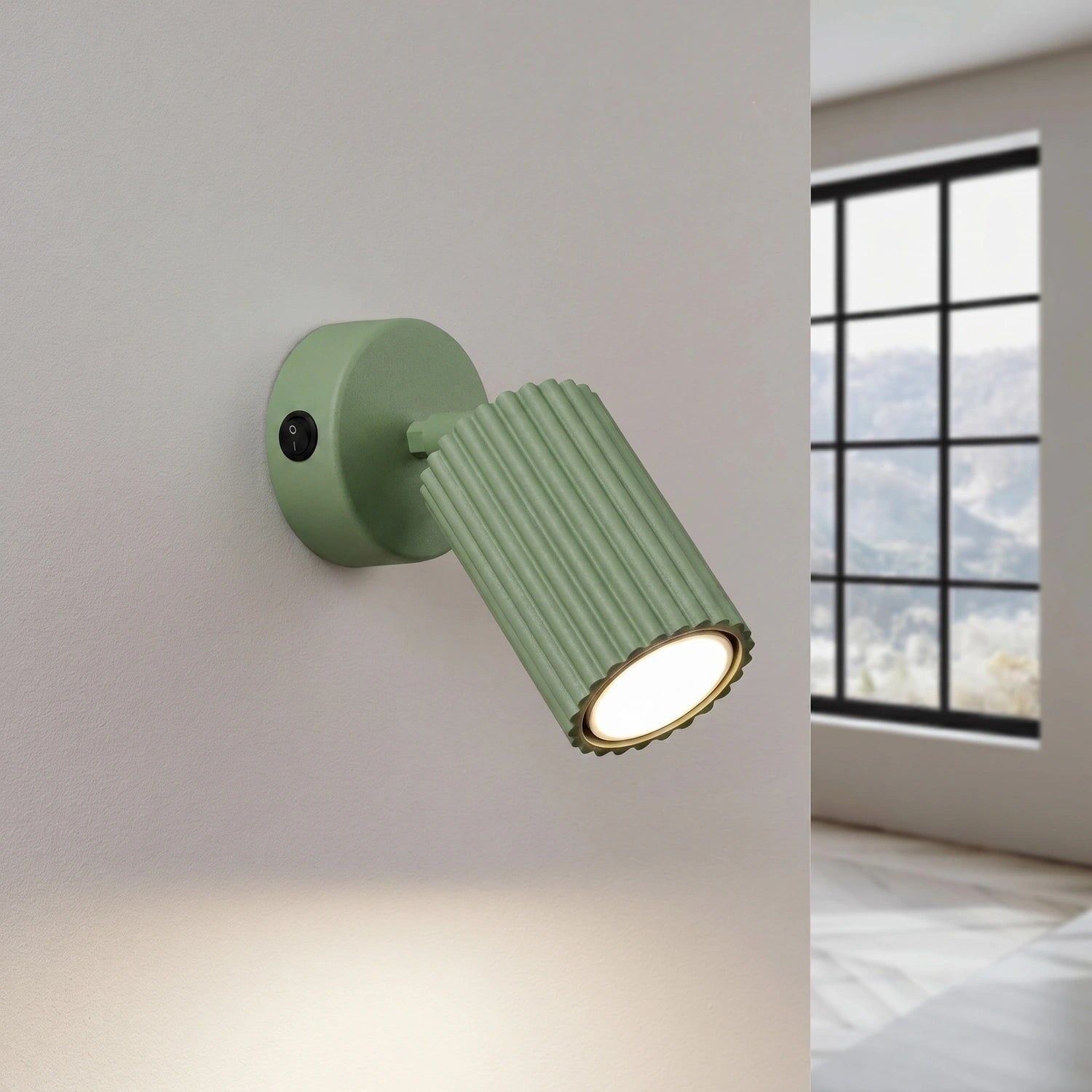 Wandleuchte "KARBON" mit Schalter