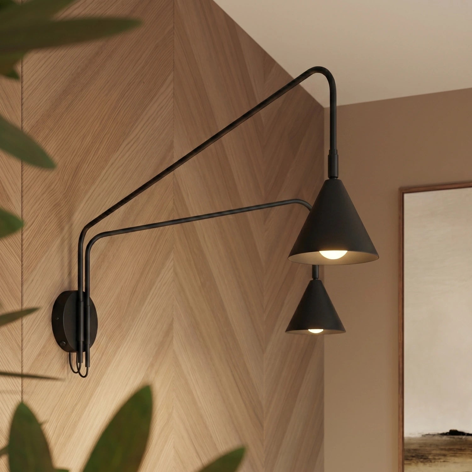 Wandleuchte "NOX 2" mit Schalter