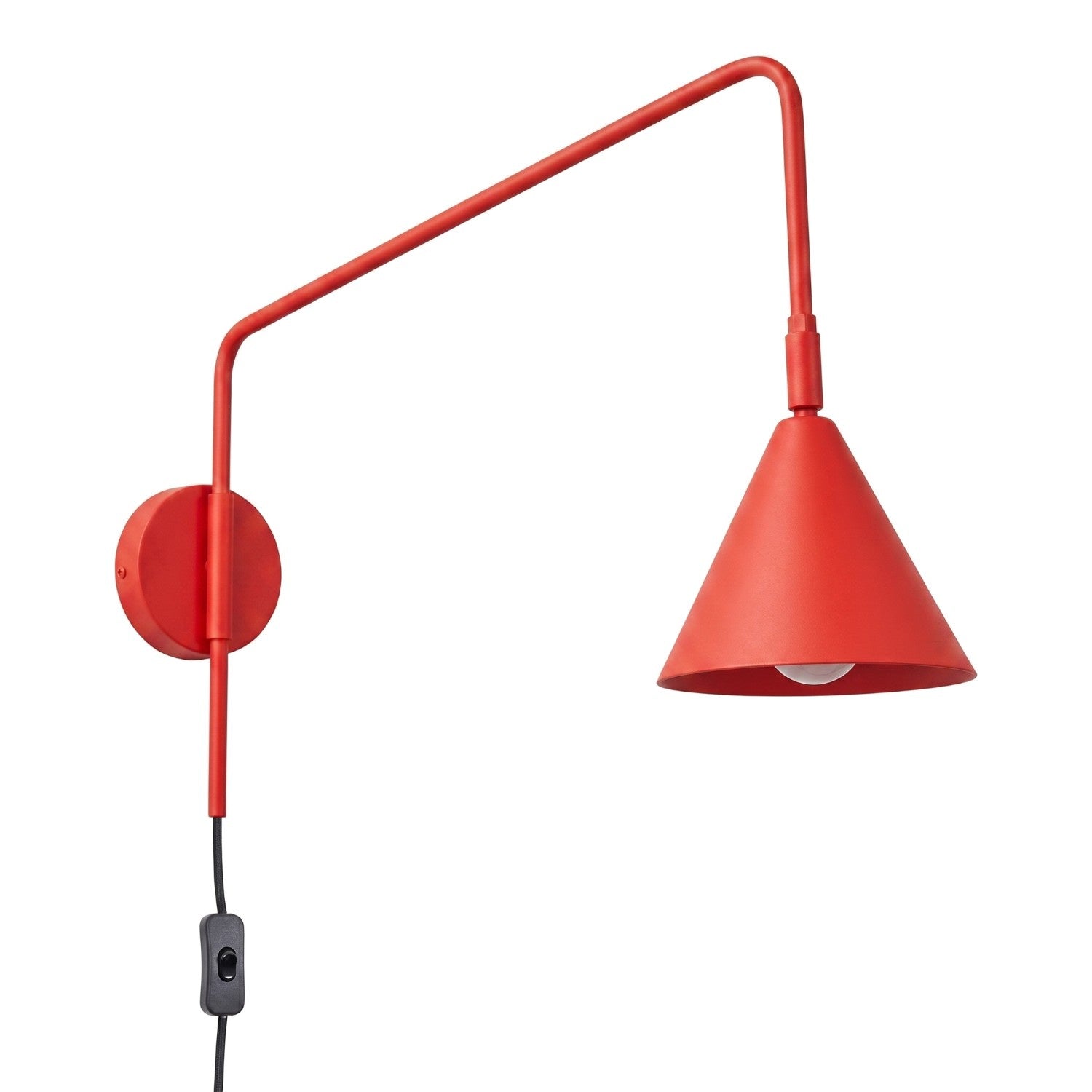 Wandleuchte "NOX" mit Stecker und Kabelschalter