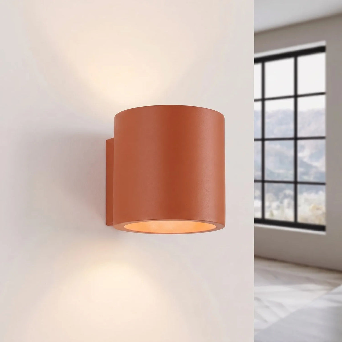 Wandleuchte "Orbis 1" – Wandlampen in Rotem Ocker | Dexity Lichtdesign