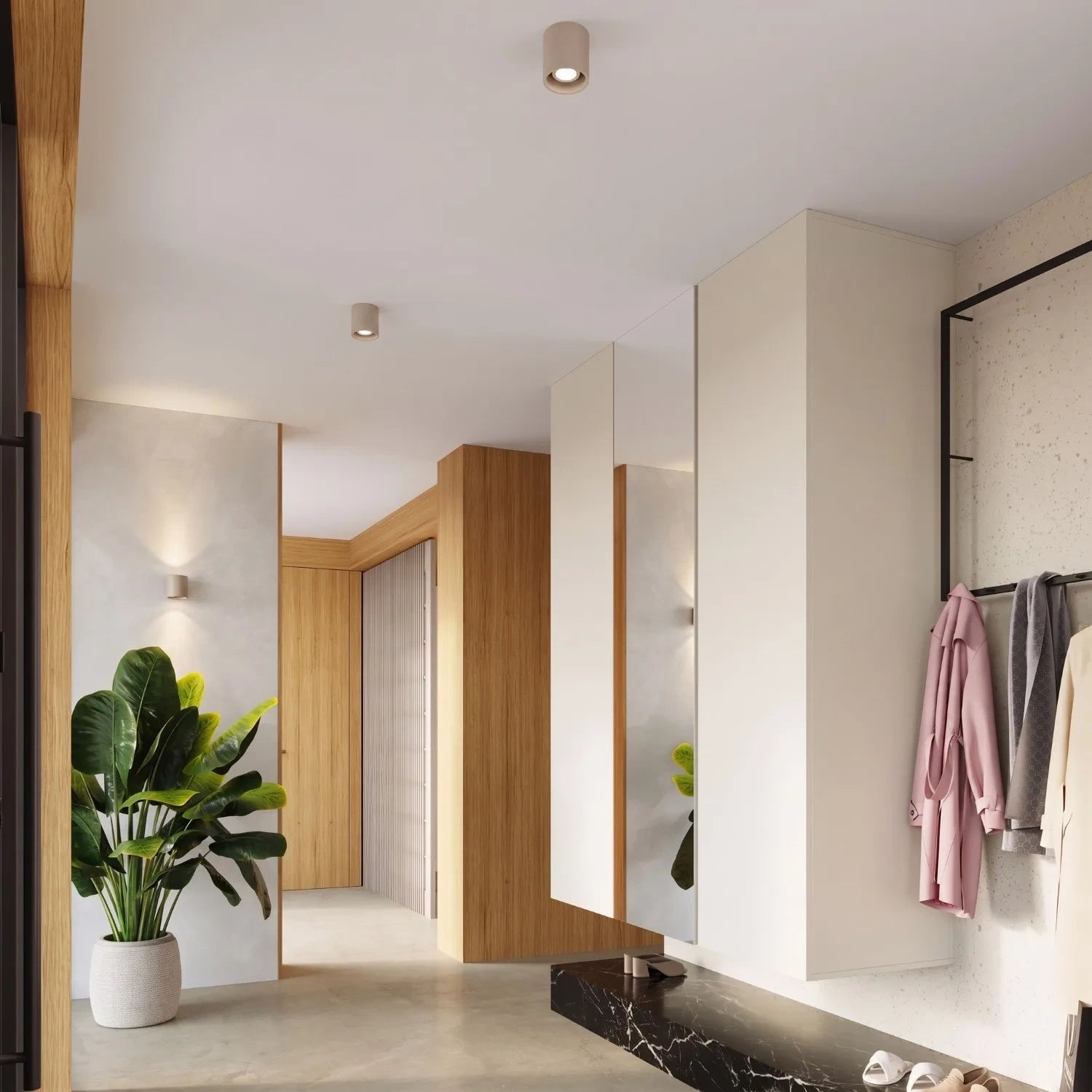 Wandleuchte "Orbis 1" – Wandlampen in Taupe | Dexity Lichtdesign