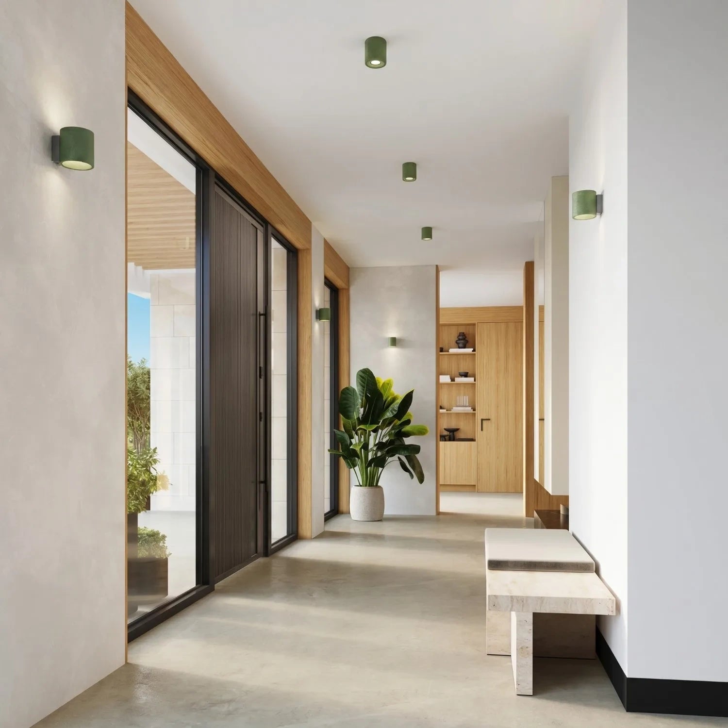 Wandleuchte "Orbis 1" – Wandlampen in Olivgrün | Dexity Lichtdesign