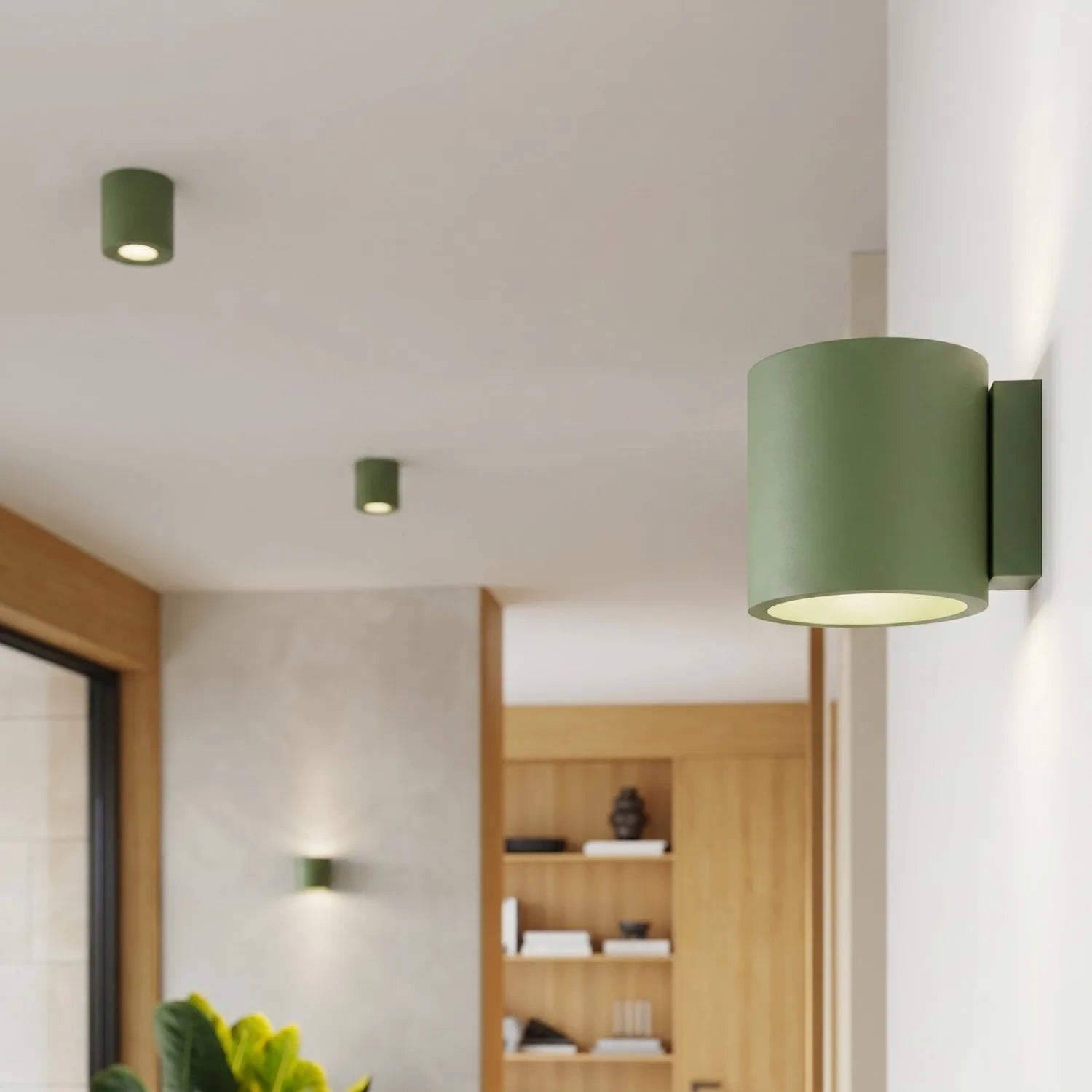 Wandleuchte "Orbis 1" – Wandlampen in Olivgrün | Dexity Lichtdesign