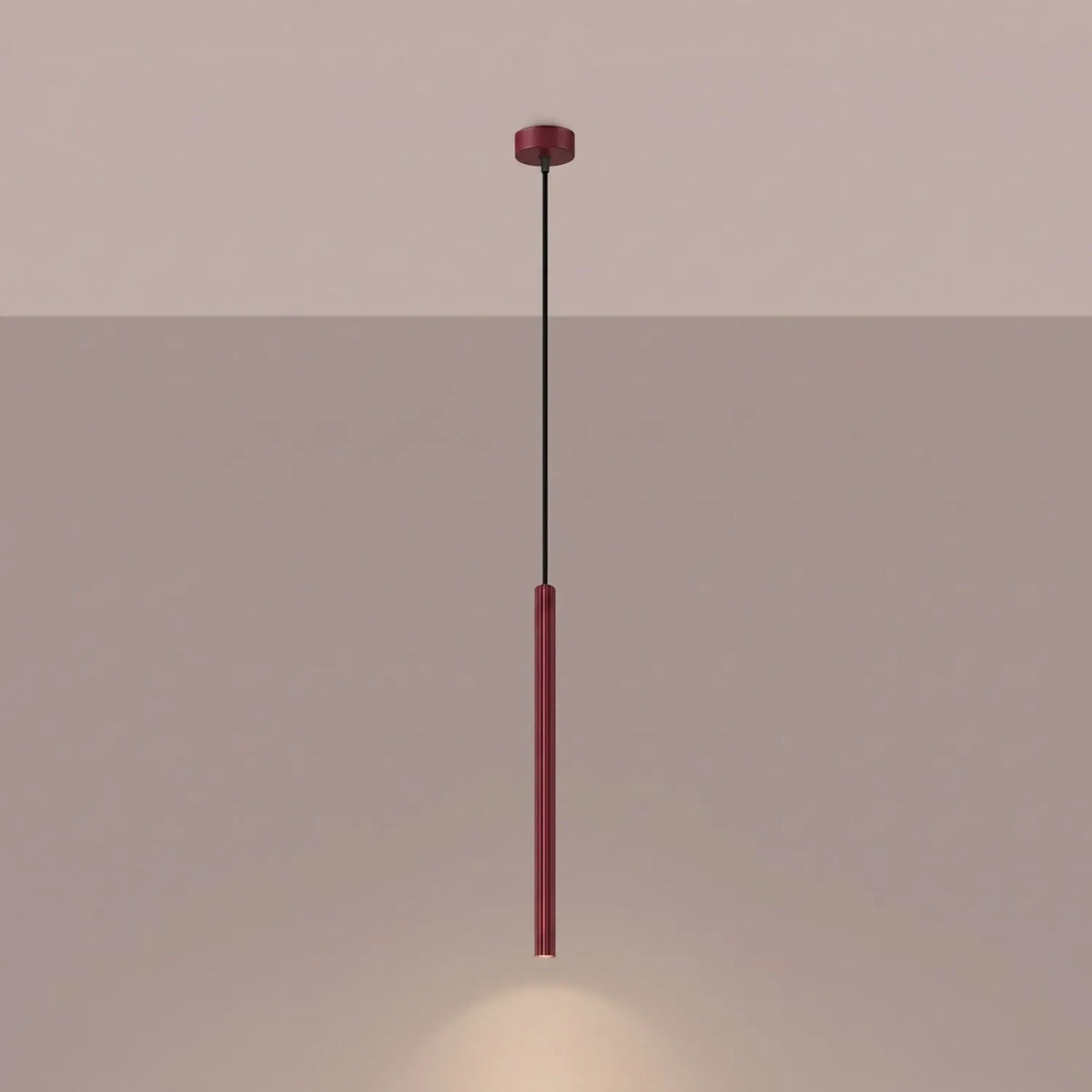 Pendelleuchte "CORA 1" – Pendelleuchten in Burgunderrot | Dexity Lichtdesign