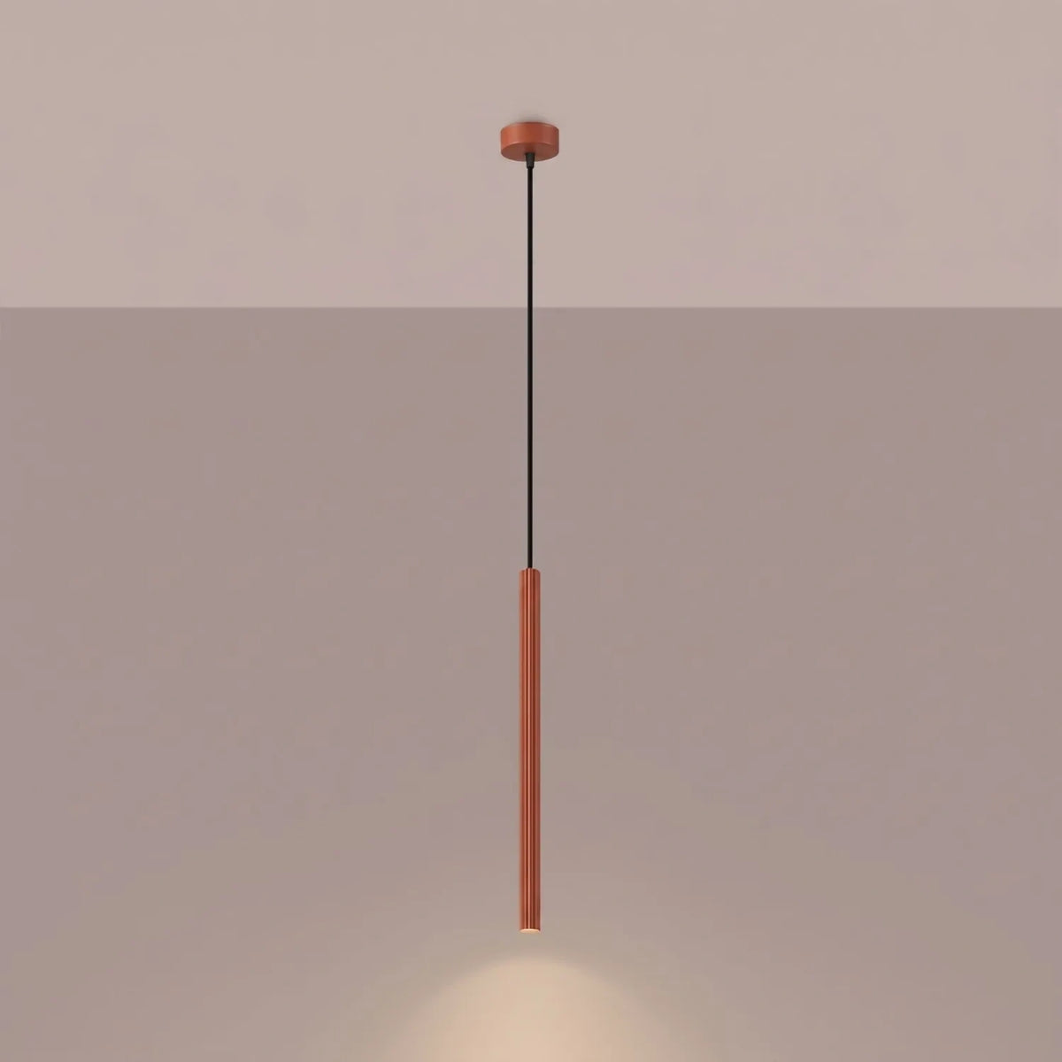 Pendelleuchte "CORA 1" – Pendelleuchten in Rotem Ocker | Dexity Lichtdesign