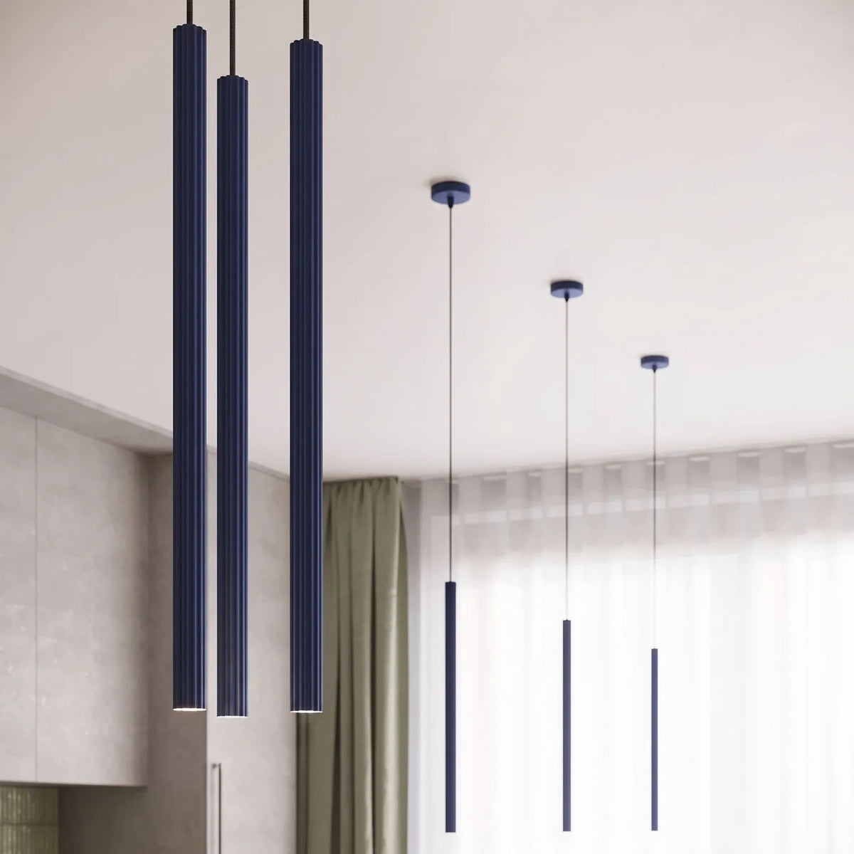 Pendelleuchte "CORA 1" – Pendelleuchten in Ultramarin | Dexity Lichtdesign