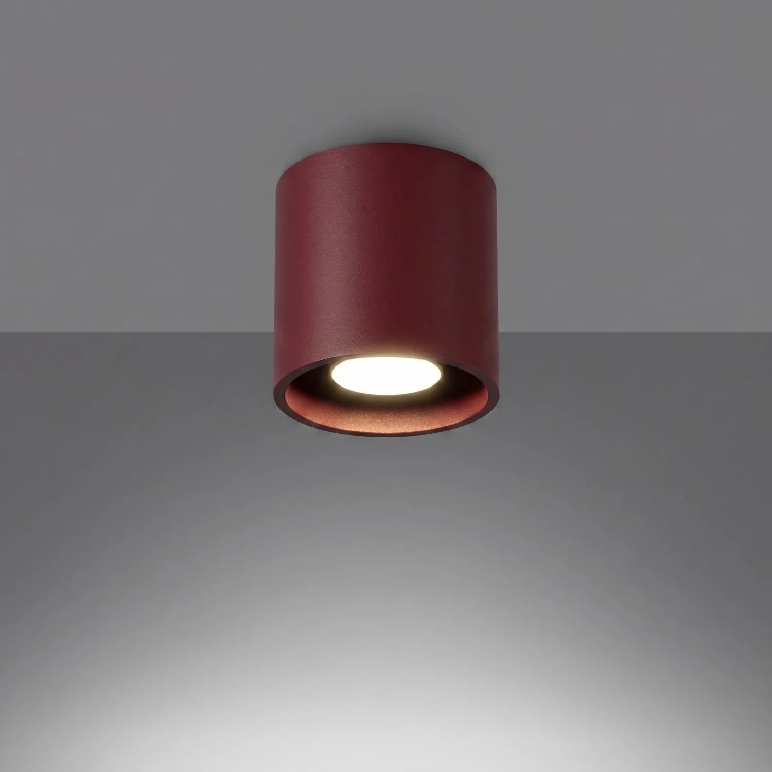 Deckenleuchte "Orbis 1" – Deckenlampen in Burgunderrot | Dexity Lichtdesign