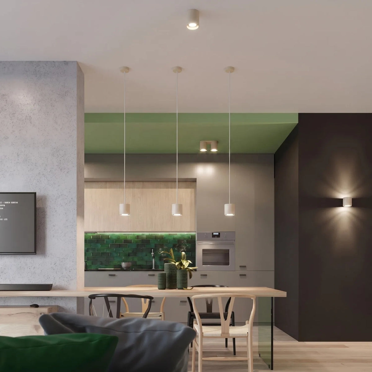 Deckenleuchte "Orbis 2" – Deckenleuchten in Beige | Dexity Lichtdesign