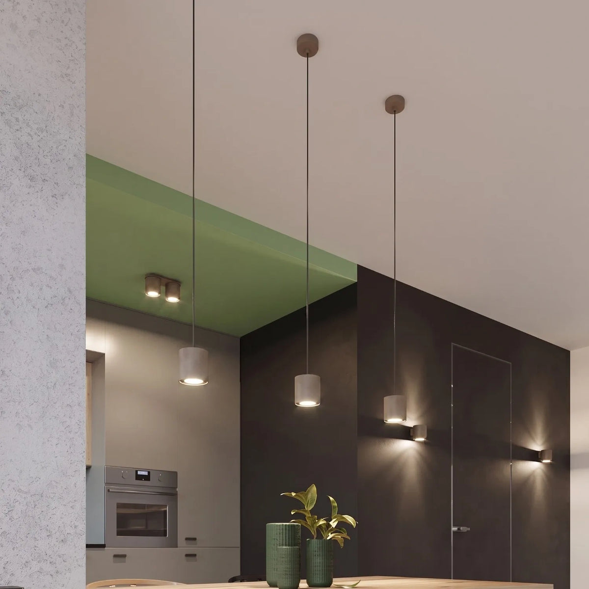 Deckenleuchte "Orbis 2" – Deckenleuchten in Taupe | Dexity Lichtdesign