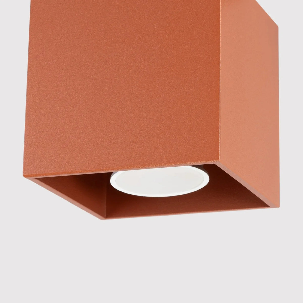 Deckenleuchte "QUAD 1" – Deckenlampen in Rotem Ocker | Dexity Lichtdesign