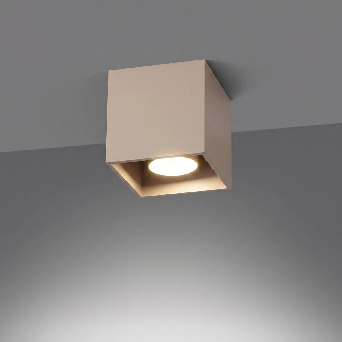 Deckenleuchte "QUAD 1" – Deckenlampen in Taupe | Dexity Lichtdesign