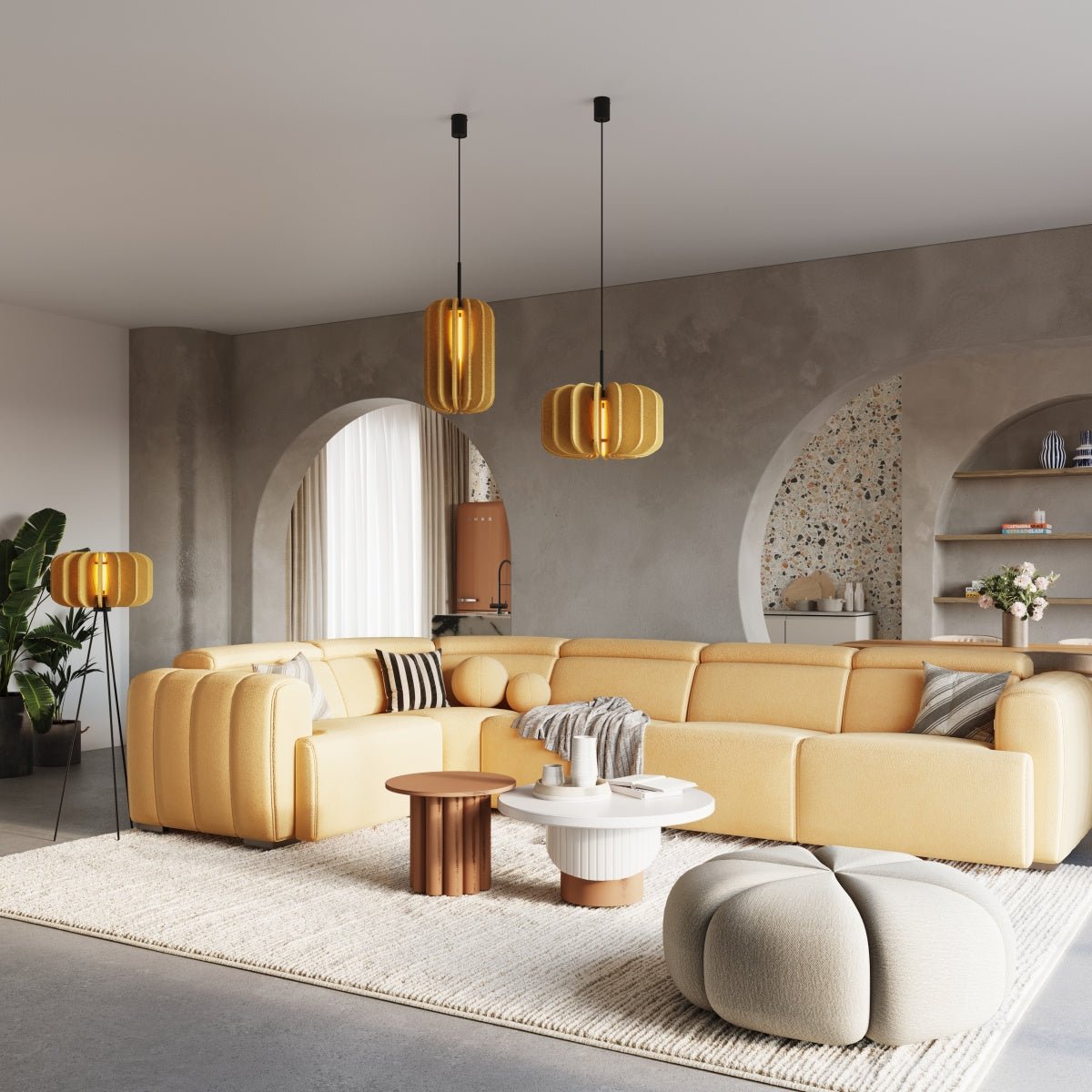 Stehleuchte "MULA 45" – in Gelb | Dexity Lichtdesign