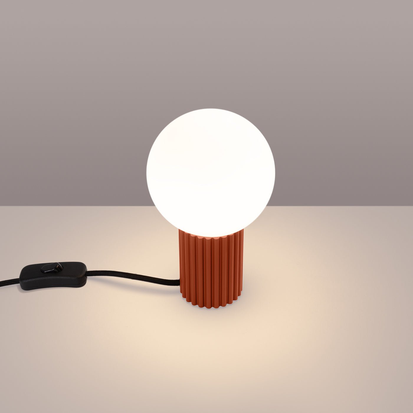 Tischlampe "HALO" – Schreibtischlampen in Roter Ocker | Dexity Lichtdesign