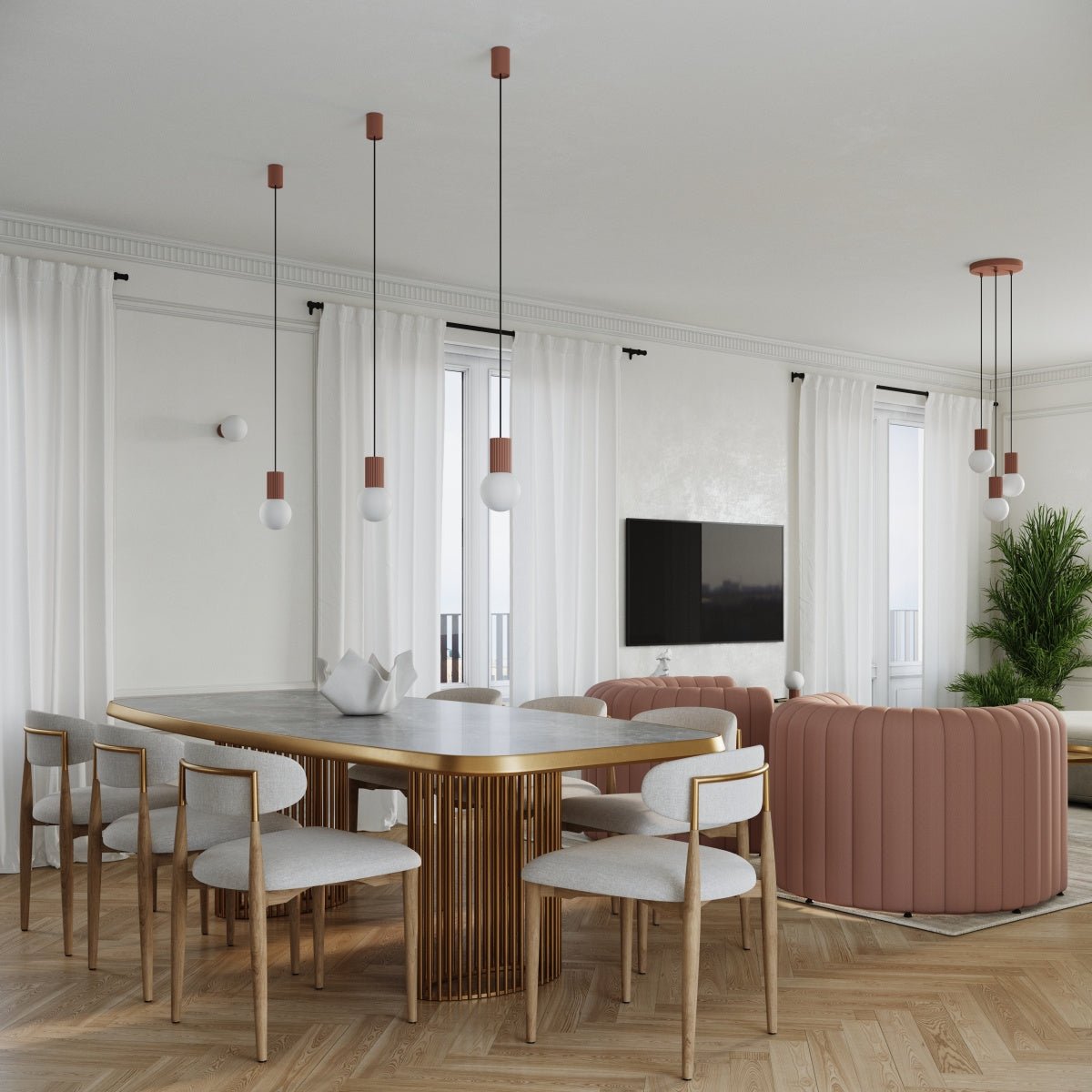 Tischlampe "HALO" – Schreibtischlampen in Mokka | Dexity Lichtdesign