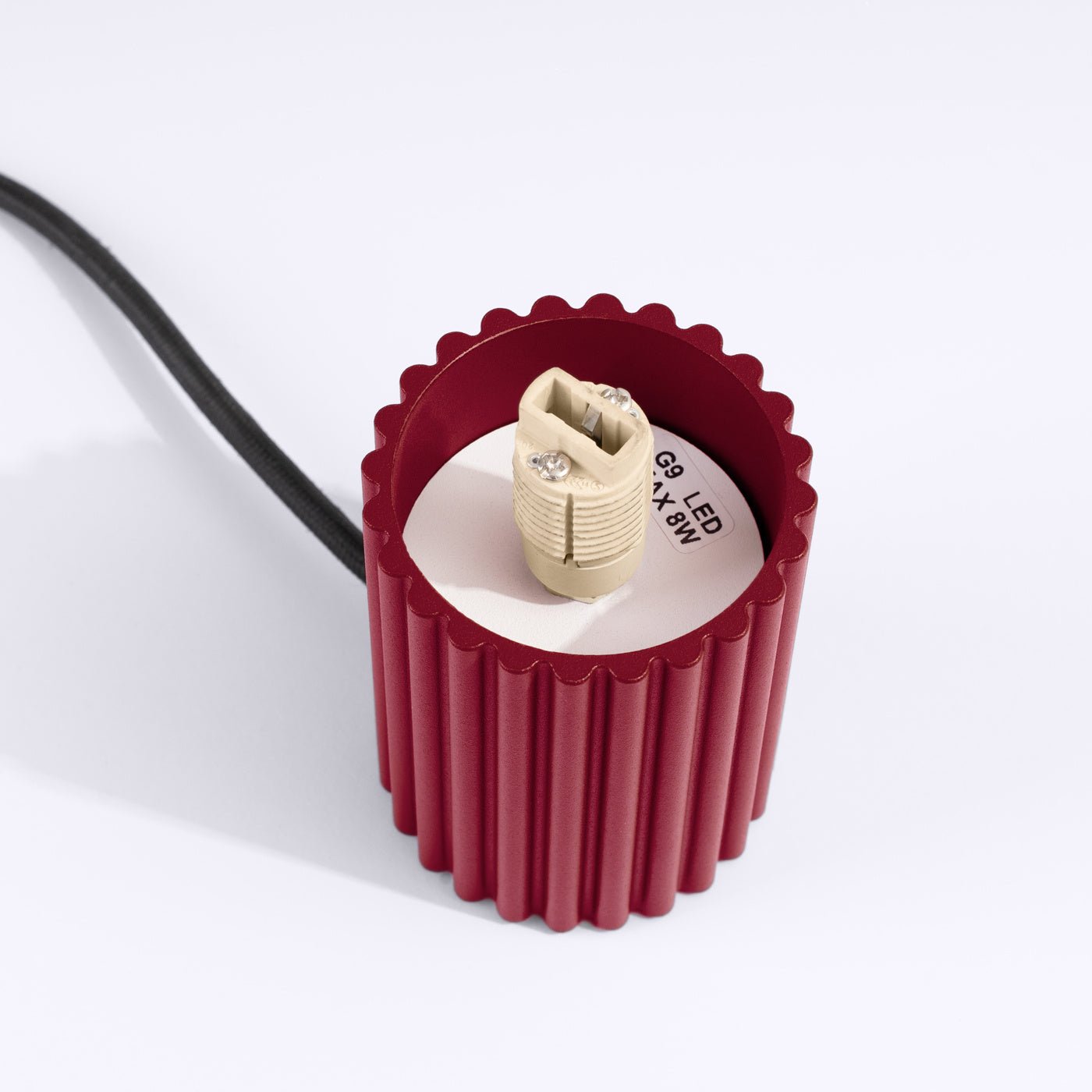 Tischlampe "HALO" – Schreibtischlampen in Burgunderrot | Dexity Lichtdesign