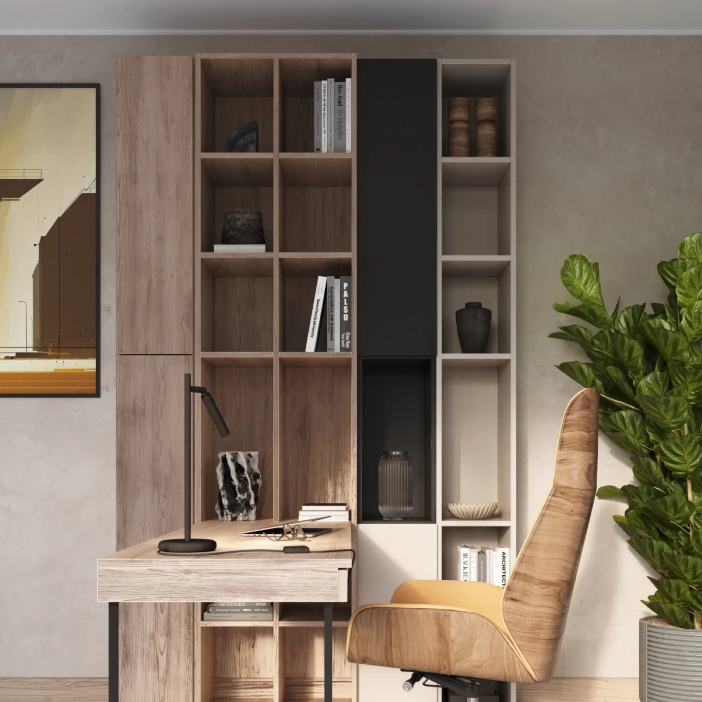 Tischlampe "PASTELO" – Schreibtischlampe in Schwarz | Dexity Lichtdesign