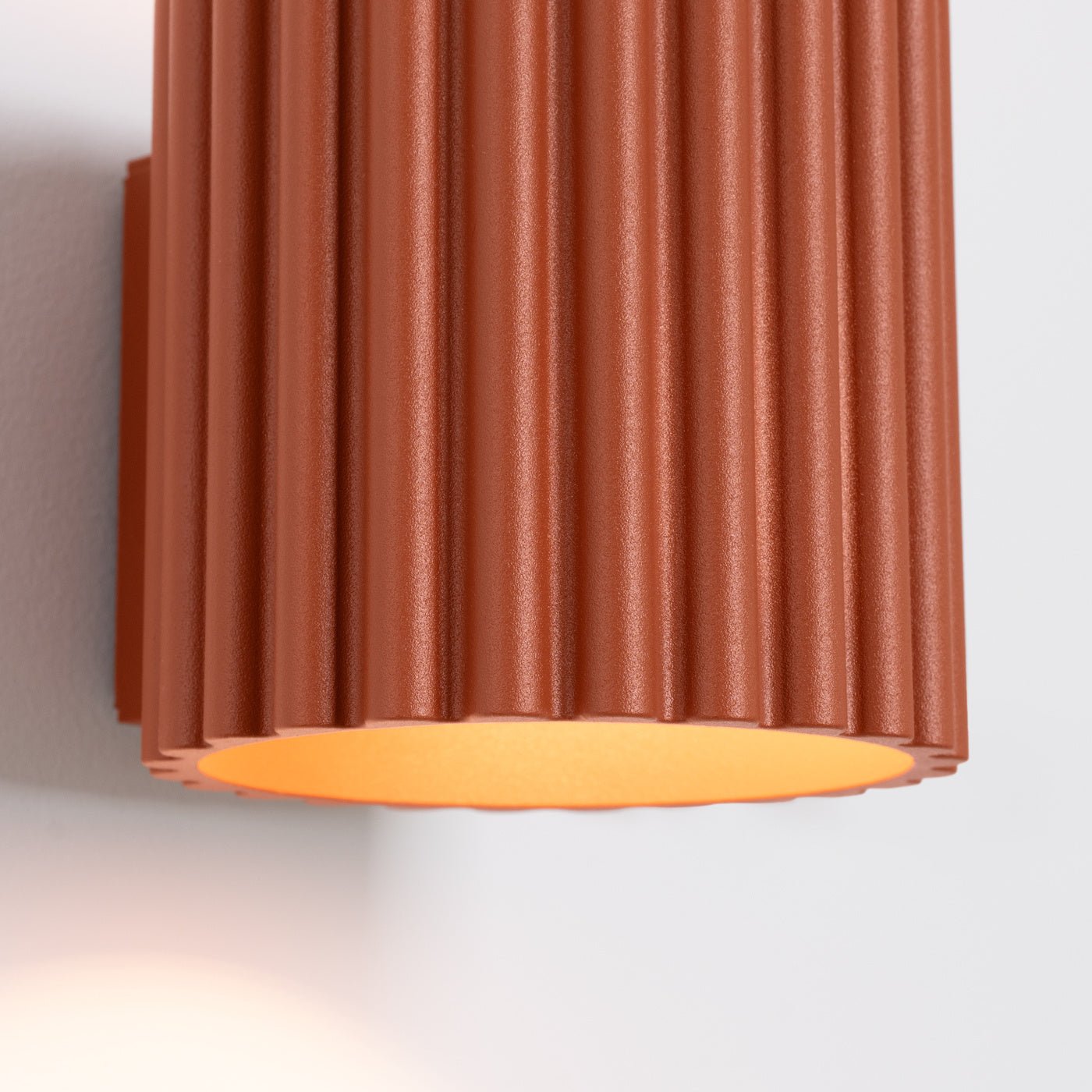 Wandleuchte "AURA" – Wandlampen in Roter Ocker | Dexity Lichtdesign