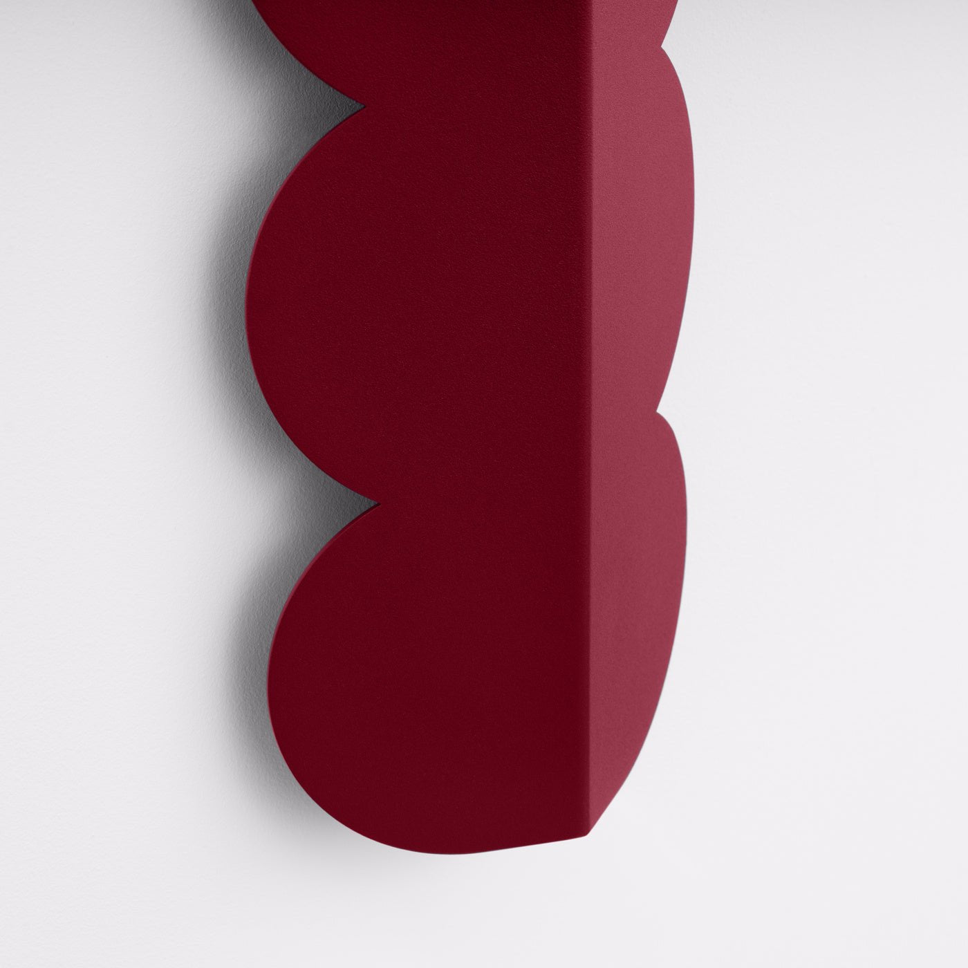 Wandleuchte "BISCUIT" – Wandleuchte in Burgunderrot | Dexity Lichtdesign