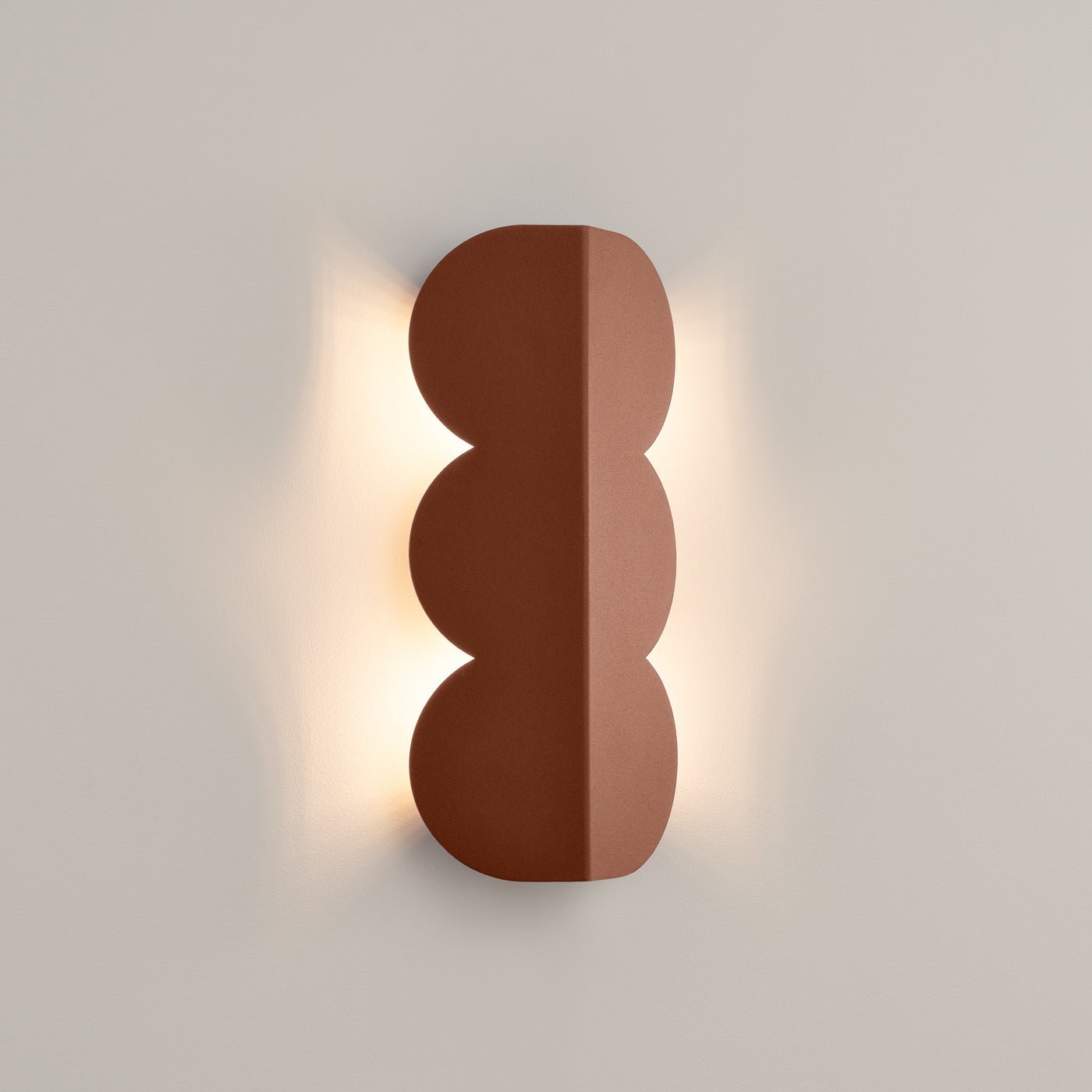 Wandleuchte "BISCUIT" – Wandleuchte in Roter Ocker | Dexity Lichtdesign