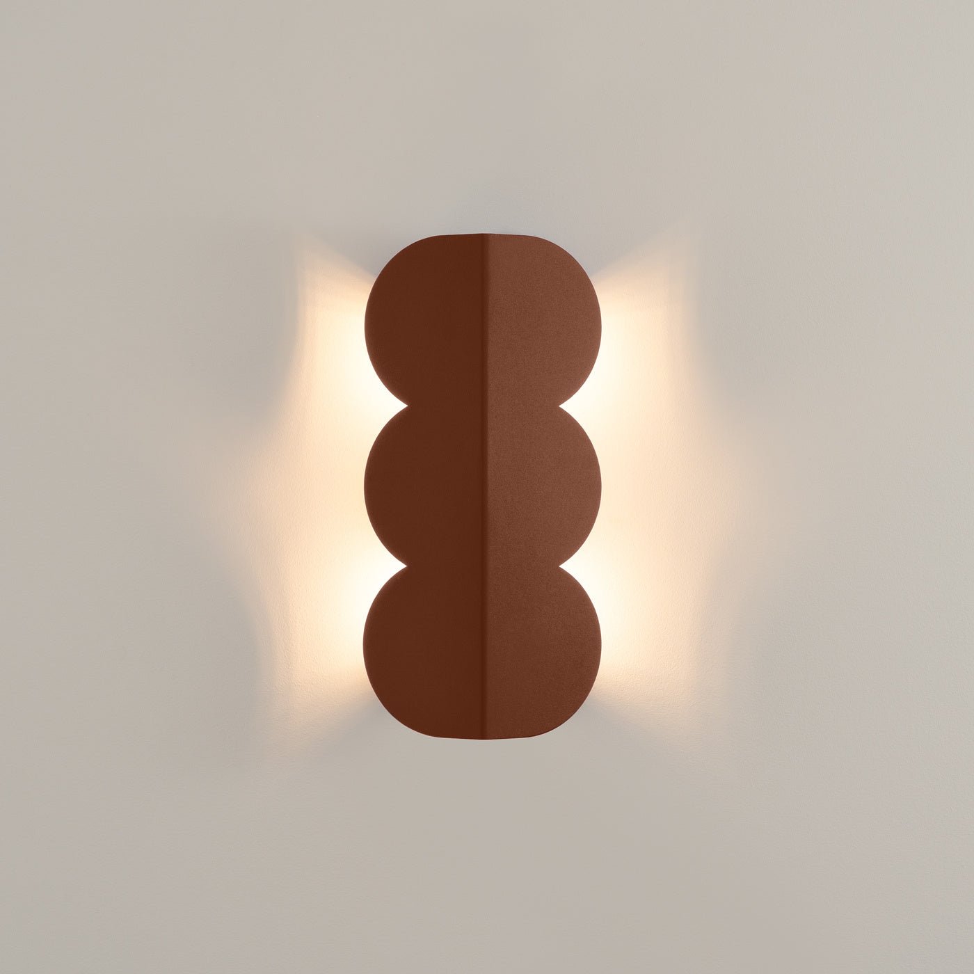 Wandleuchte "BISCUIT" – Wandleuchte in Roter Ocker | Dexity Lichtdesign