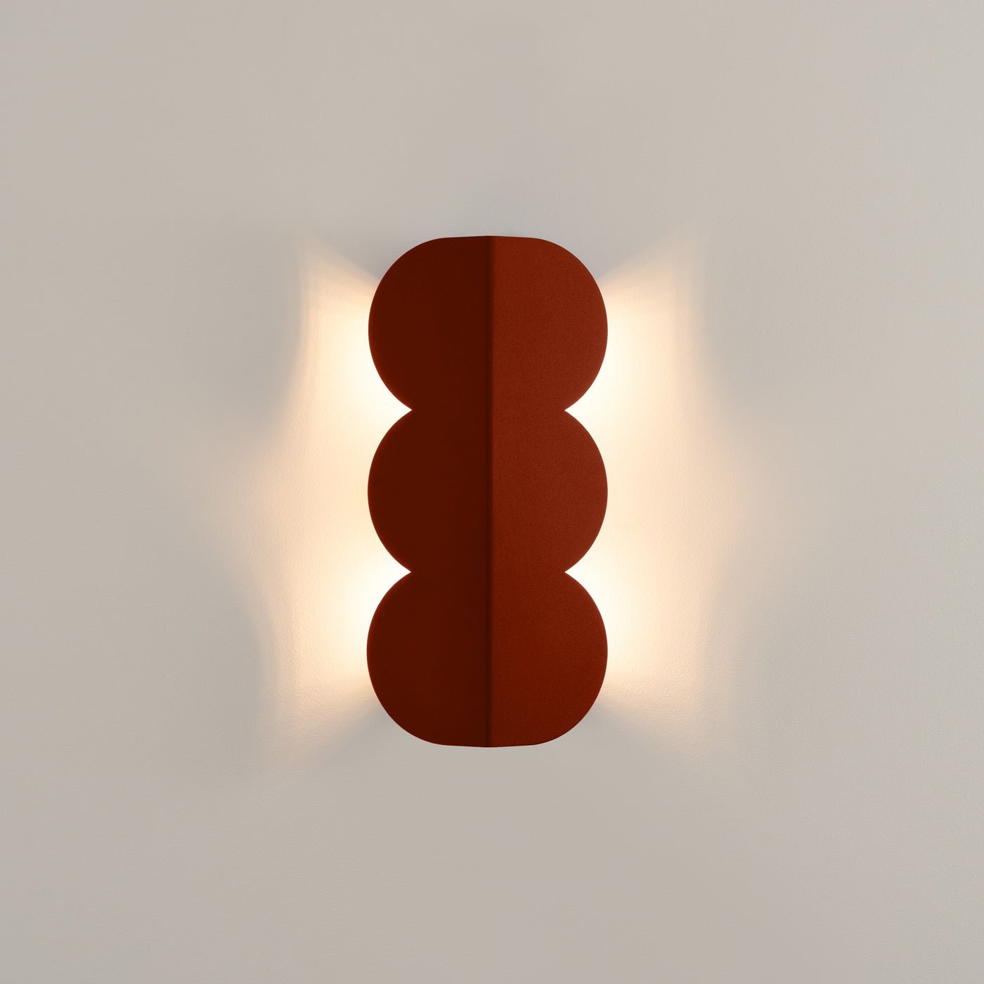 Wandleuchte "BISCUIT" – Wandleuchte in Roter Ocker | Dexity Lichtdesign