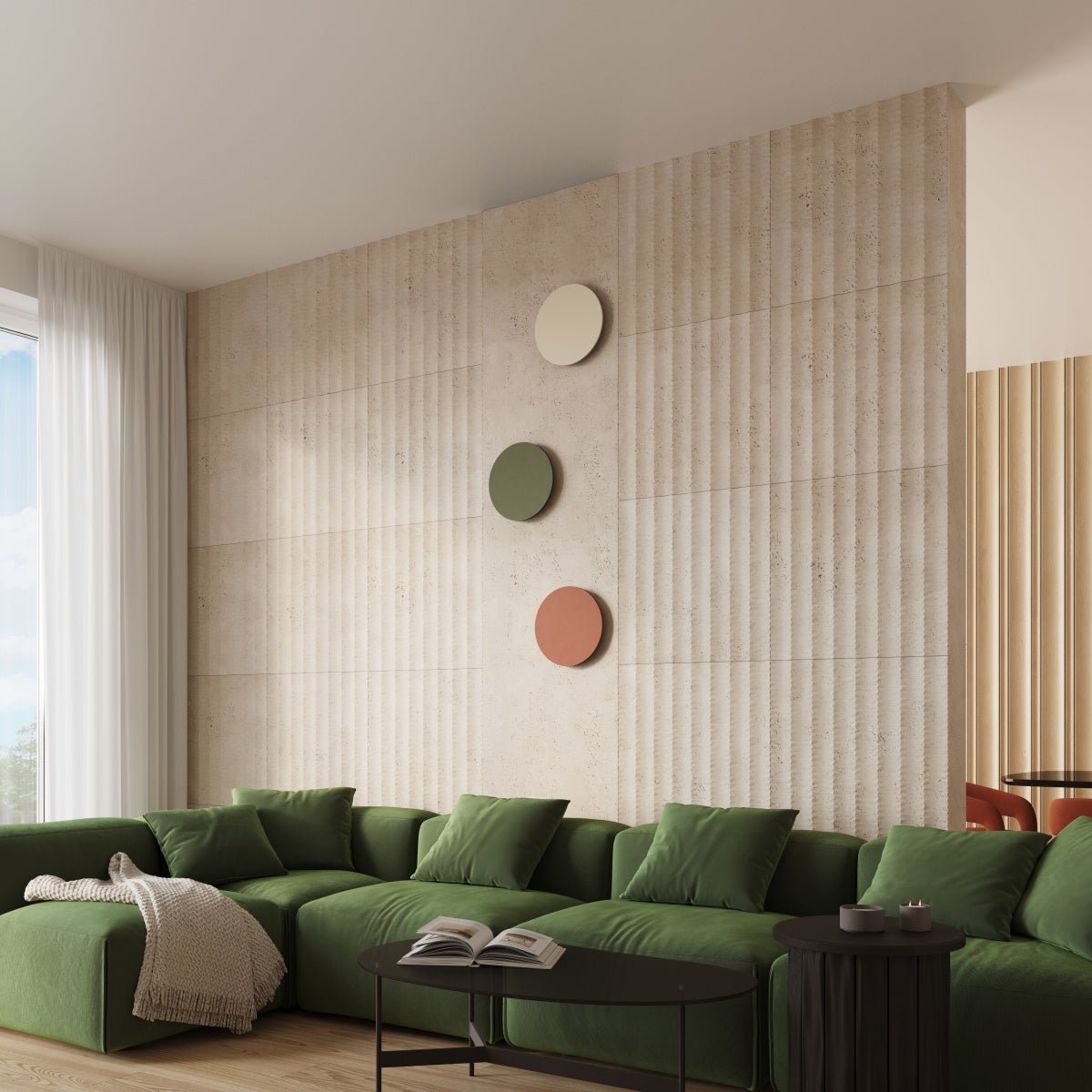 Wandleuchte "BORGEN" 3000K – Wandleuchte in Golden | Dexity Lichtdesign