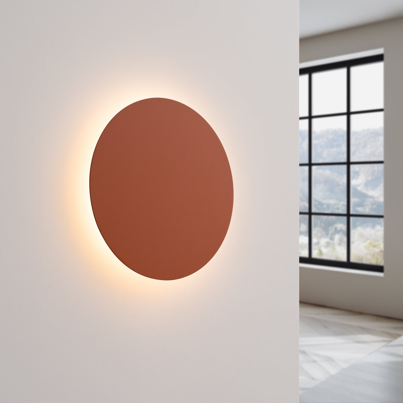 Wandleuchte "BORGEN" 3000K – Wandleuchte in Roter Ocker | Dexity Lichtdesign