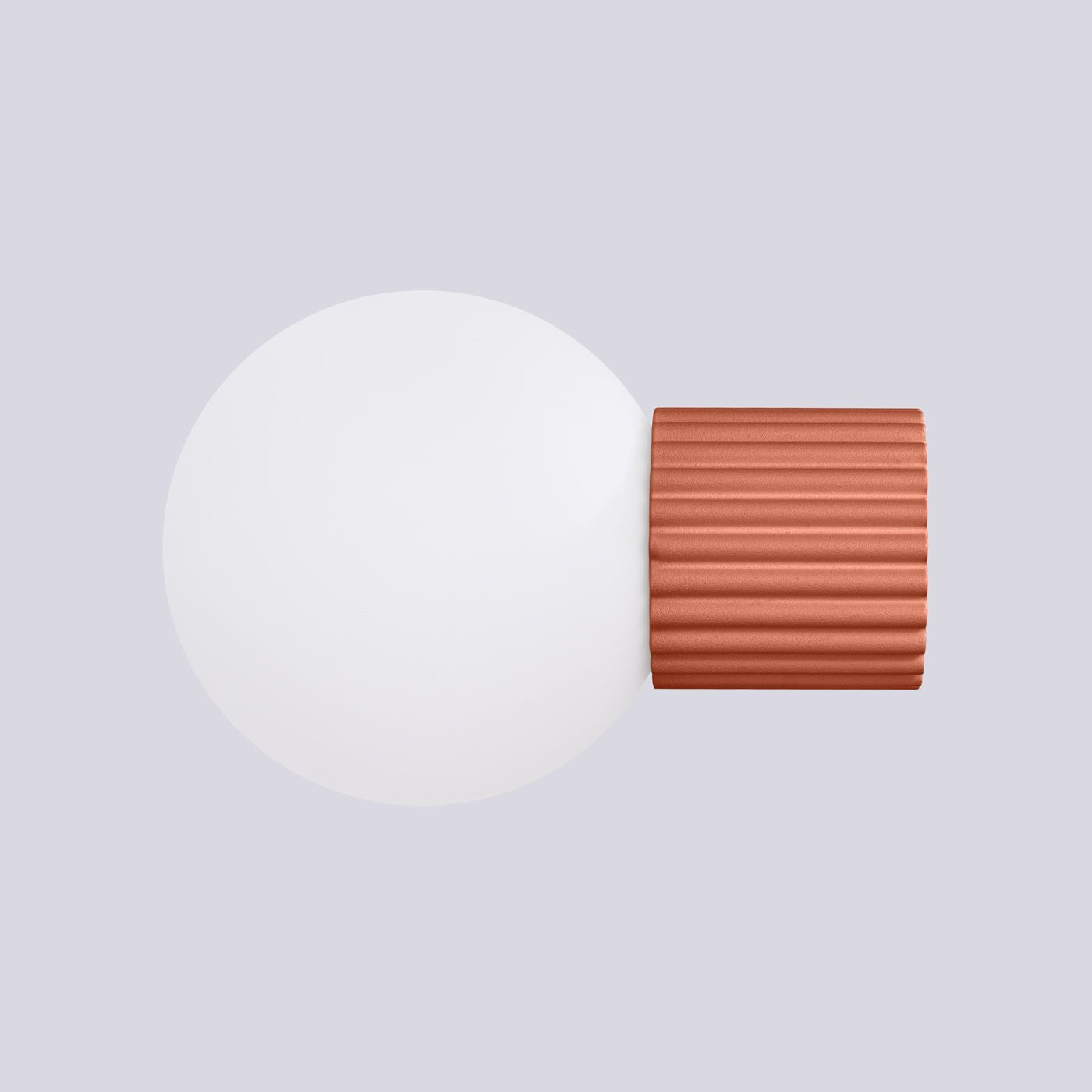 Wandleuchte "HALO" (IP44) – Wandleuchte in Roter Ocker | Dexity Lichtdesign