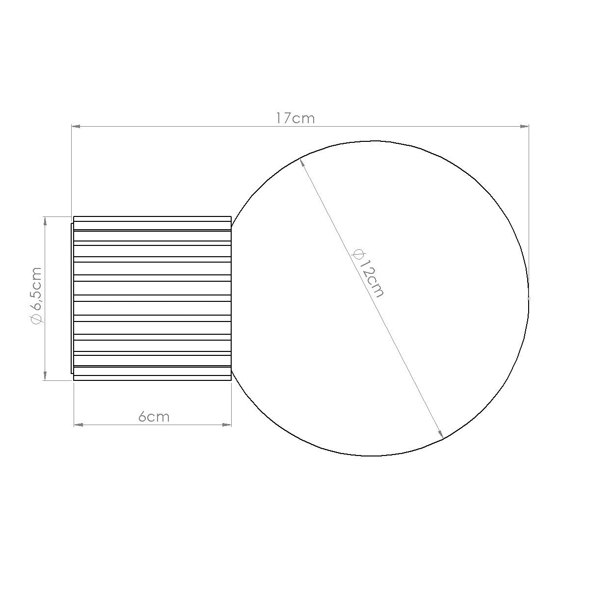 Wandleuchte "HALO" (IP44) – Wandleuchte in Roter Ocker | Dexity Lichtdesign