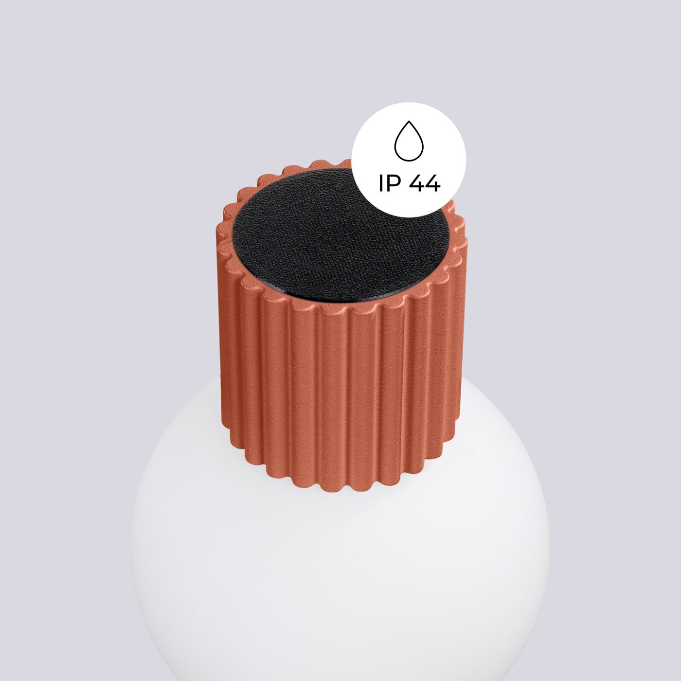 Wandleuchte "HALO" (IP44) – Wandleuchte in Roter Ocker | Dexity Lichtdesign