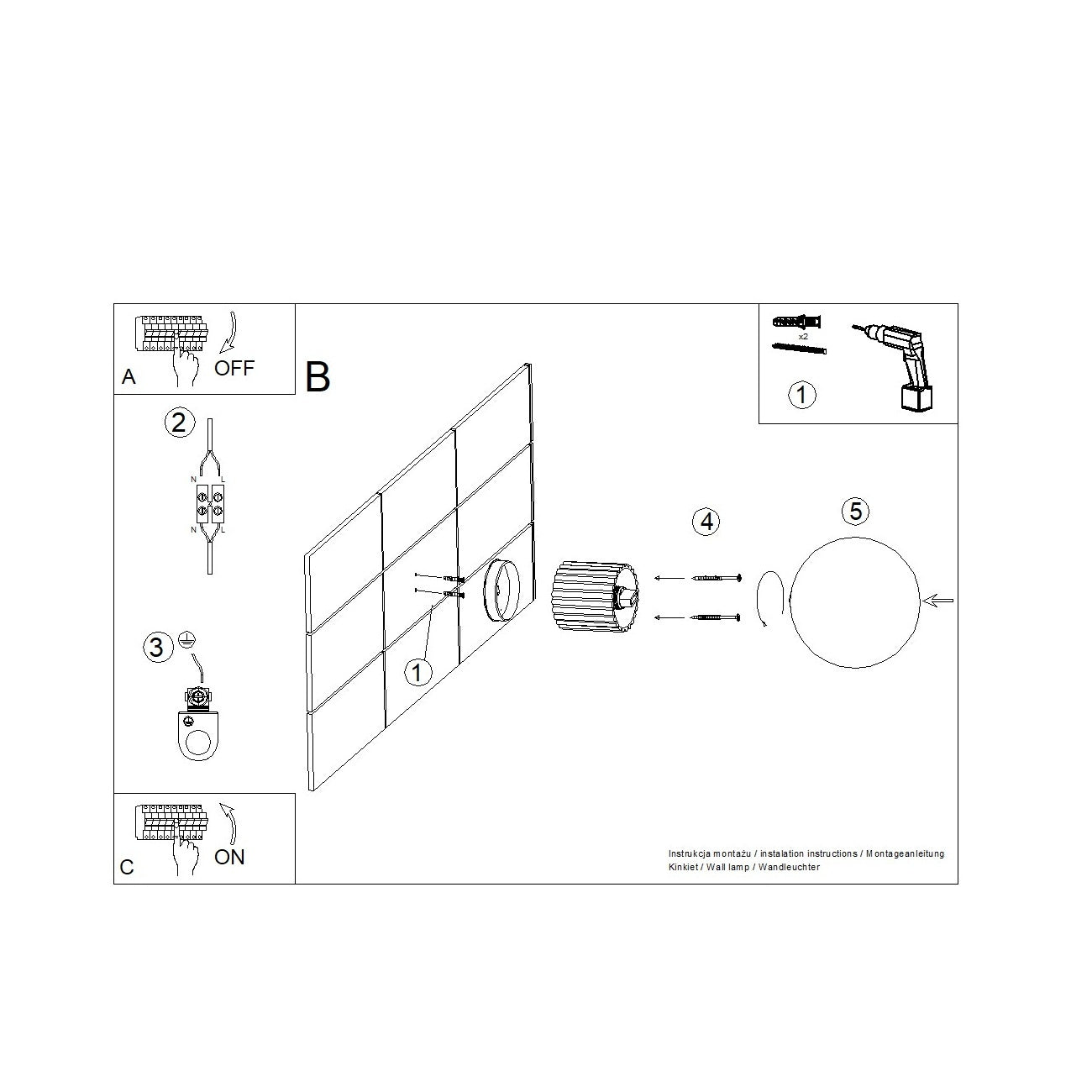 Wandleuchte "HALO" (IP44) – Wandleuchte in Mokka | Dexity Lichtdesign