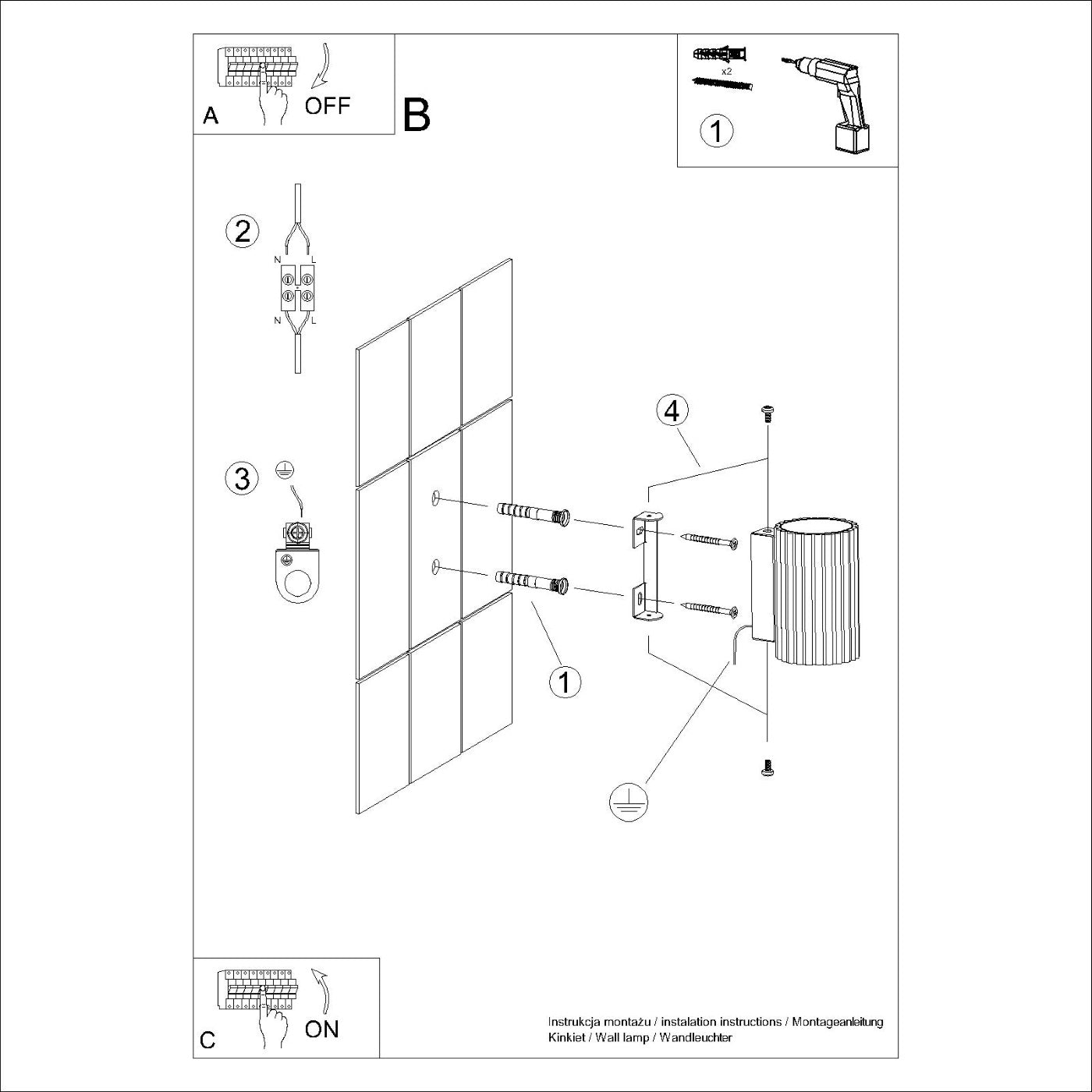 Wandleuchte "KARBON 10" – Wandleuchte in Roter Ocker | Dexity Lichtdesign